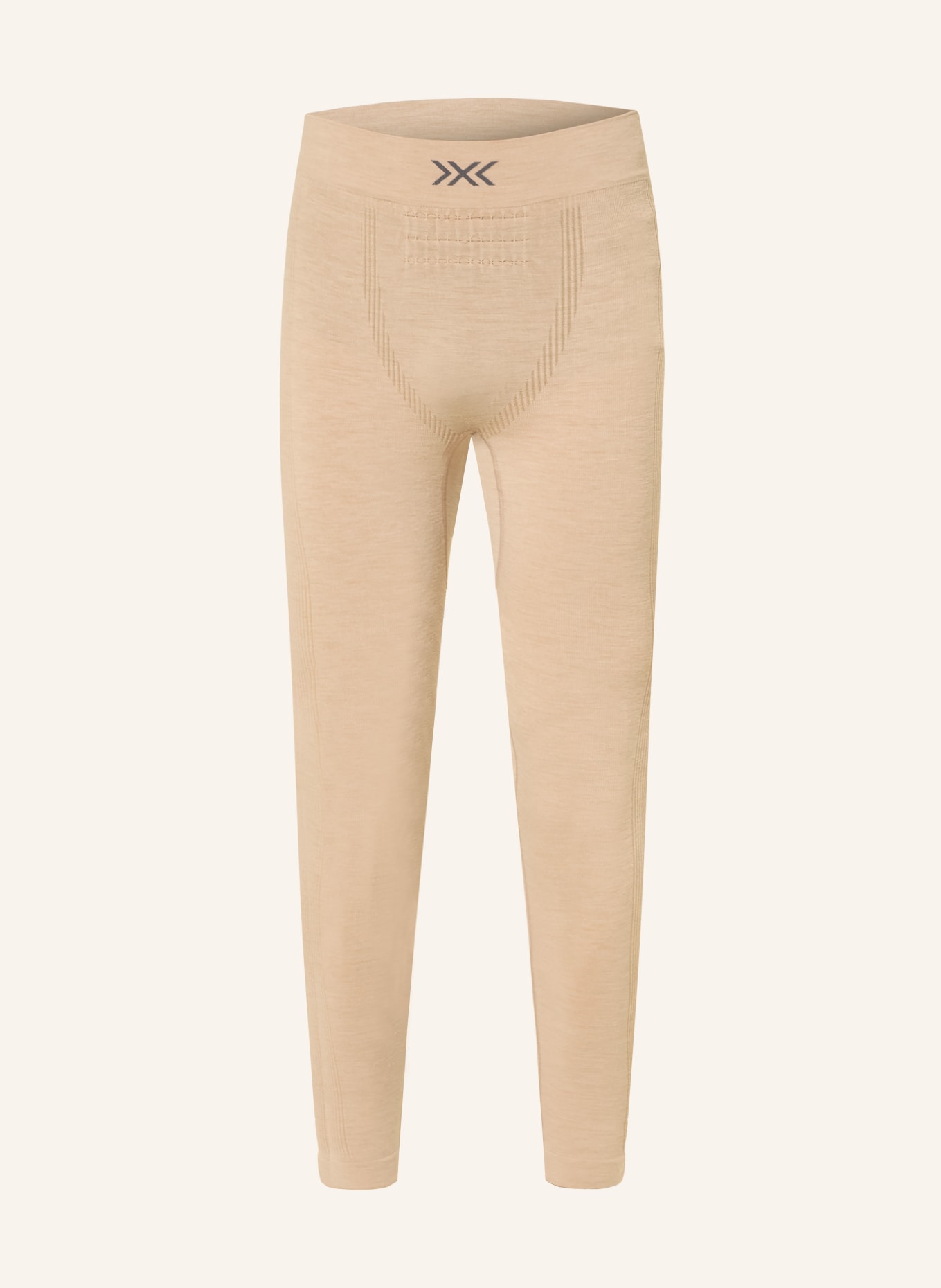 X-BIONIC MIGHTYWOOL functional underwear pants with merino wool: BEIGE