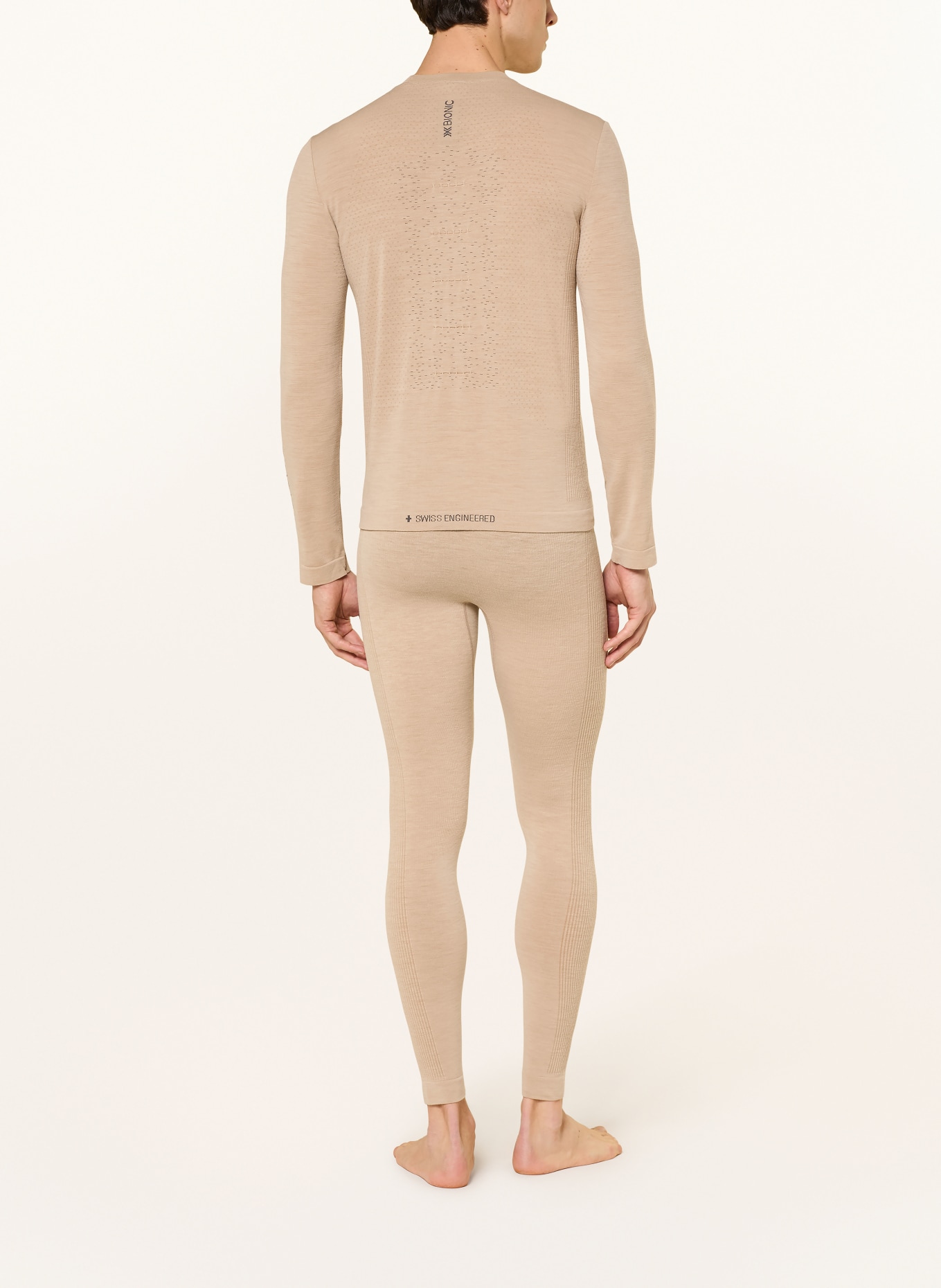 X-BIONIC MIGHTYWOOL functional underwear pants with merino wool: BEIGE