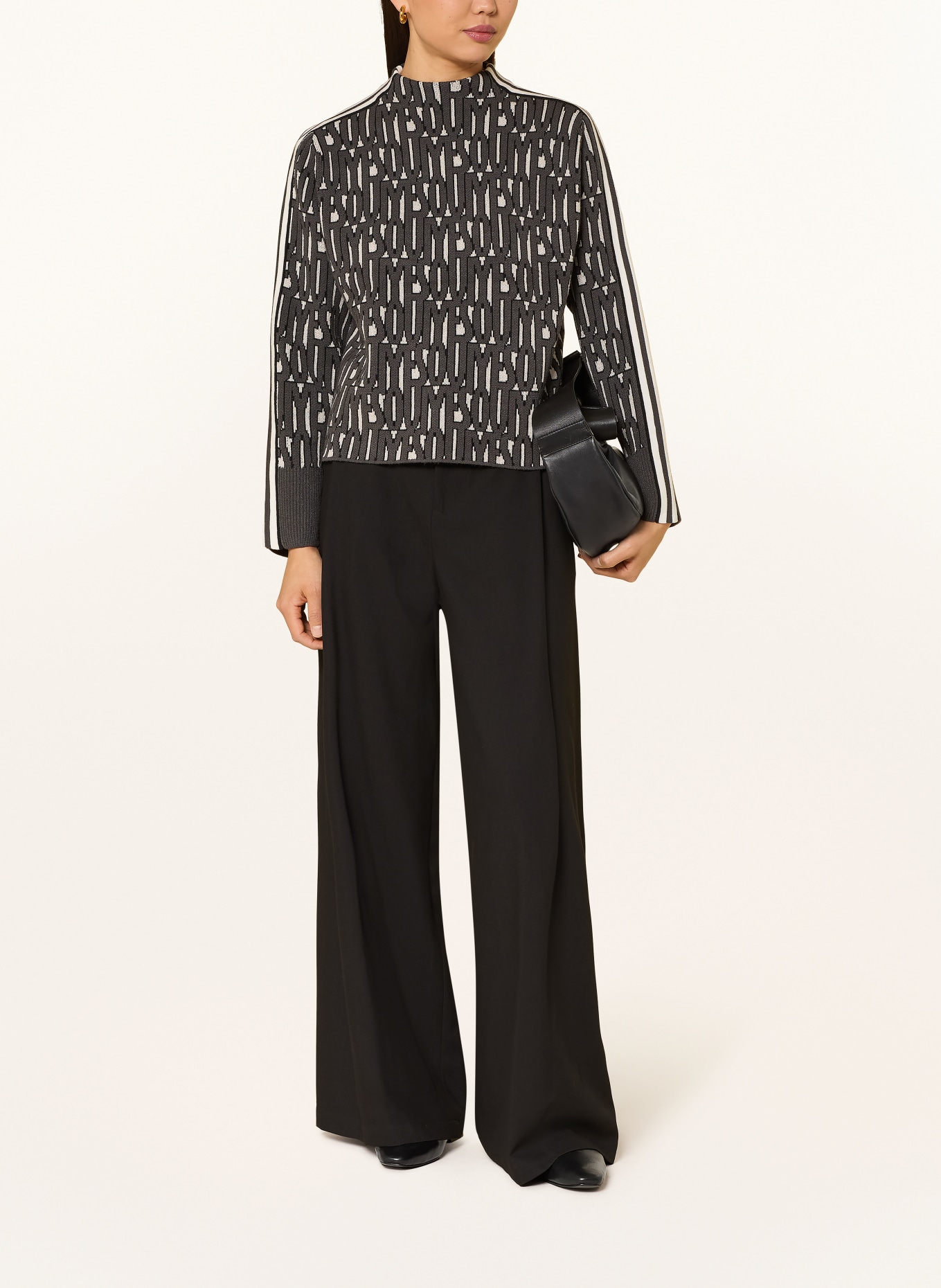 oui sweater: BLACK / DARK GRAY / WHITE