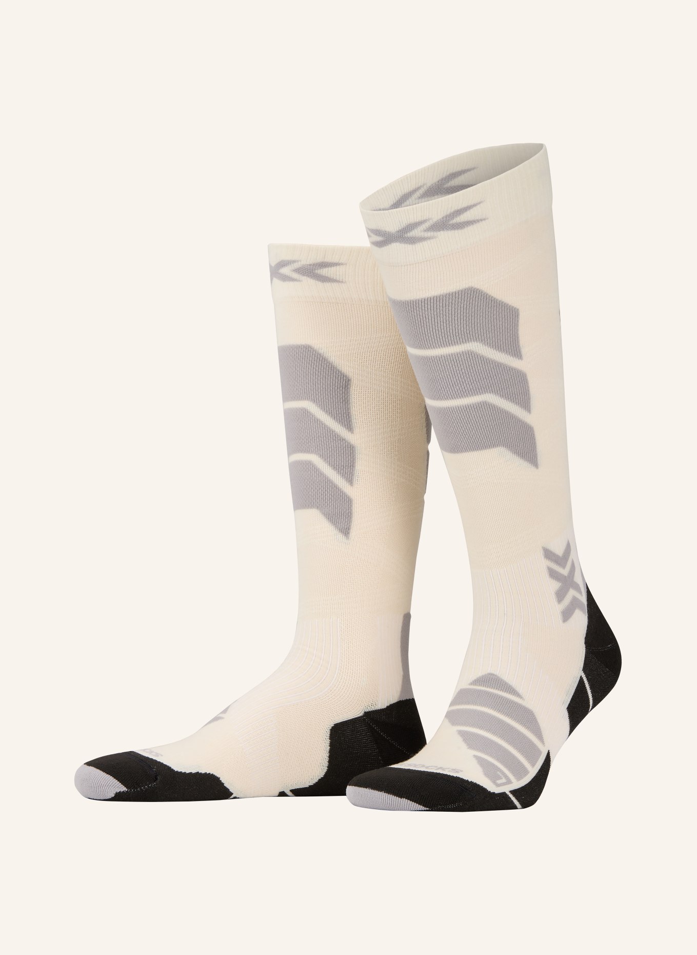 X-SOCKS Skarpety narciarskie SKI EXPERT CASHMERE OTC z kaszmiru: KREMOWY / JASNOCZARY / CZARNY