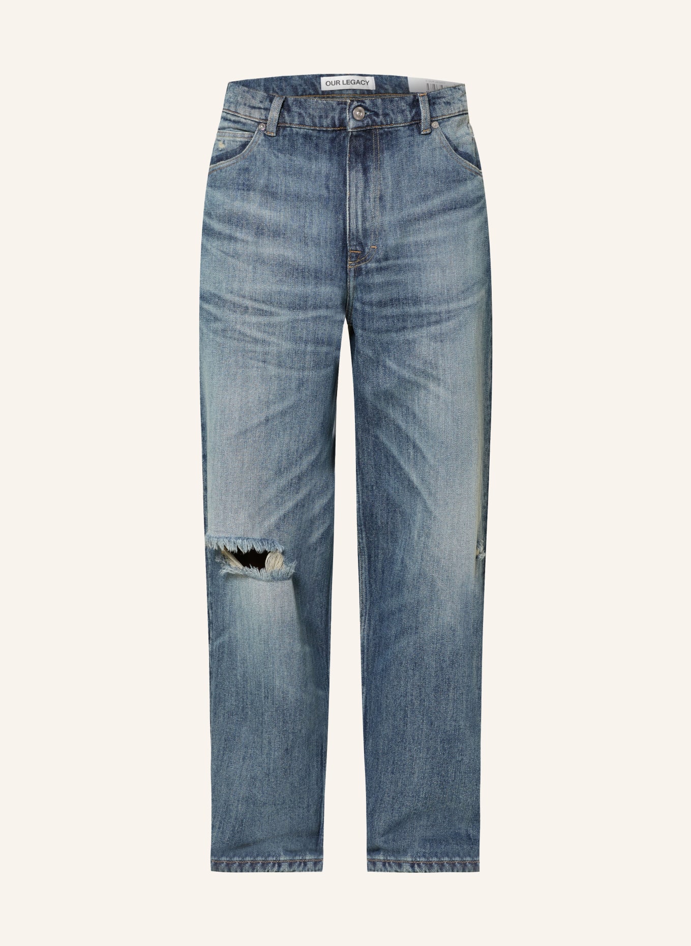 OUR LEGACY VAST CUT Regular Fit Jeans: Road Worn Rope Twill