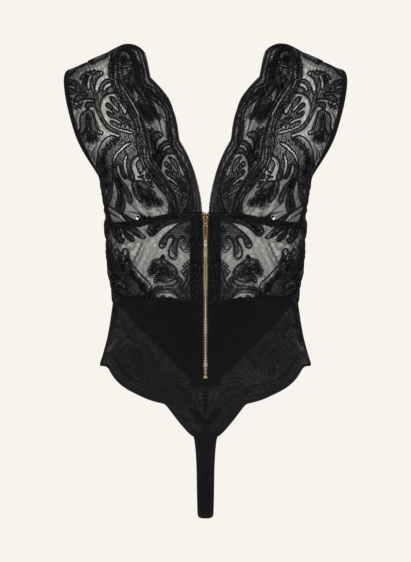 LIVY Body MIRAGE z cekinami: CZARNY