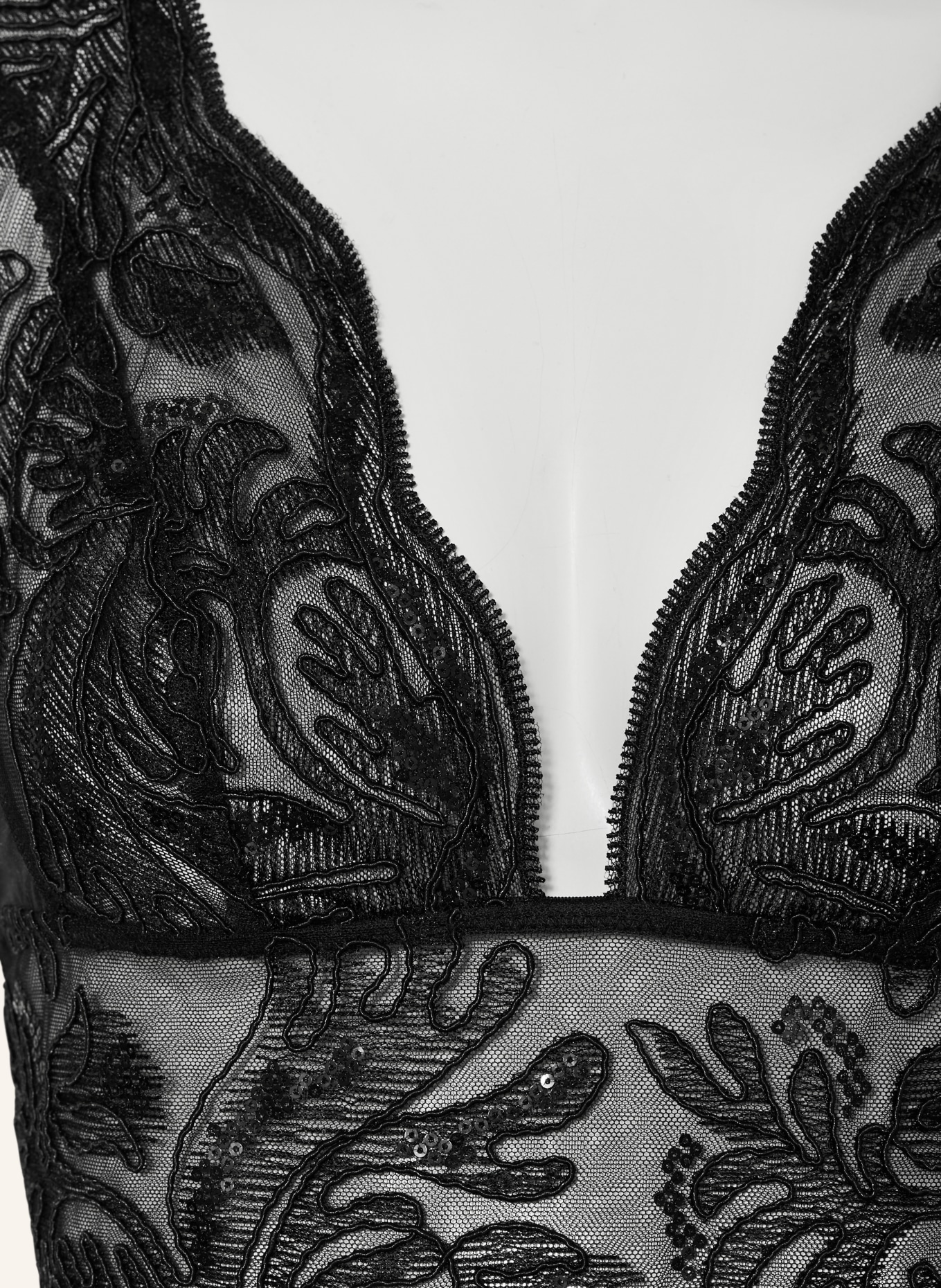 LIVY Body MIRAGE z cekinami: CZARNY