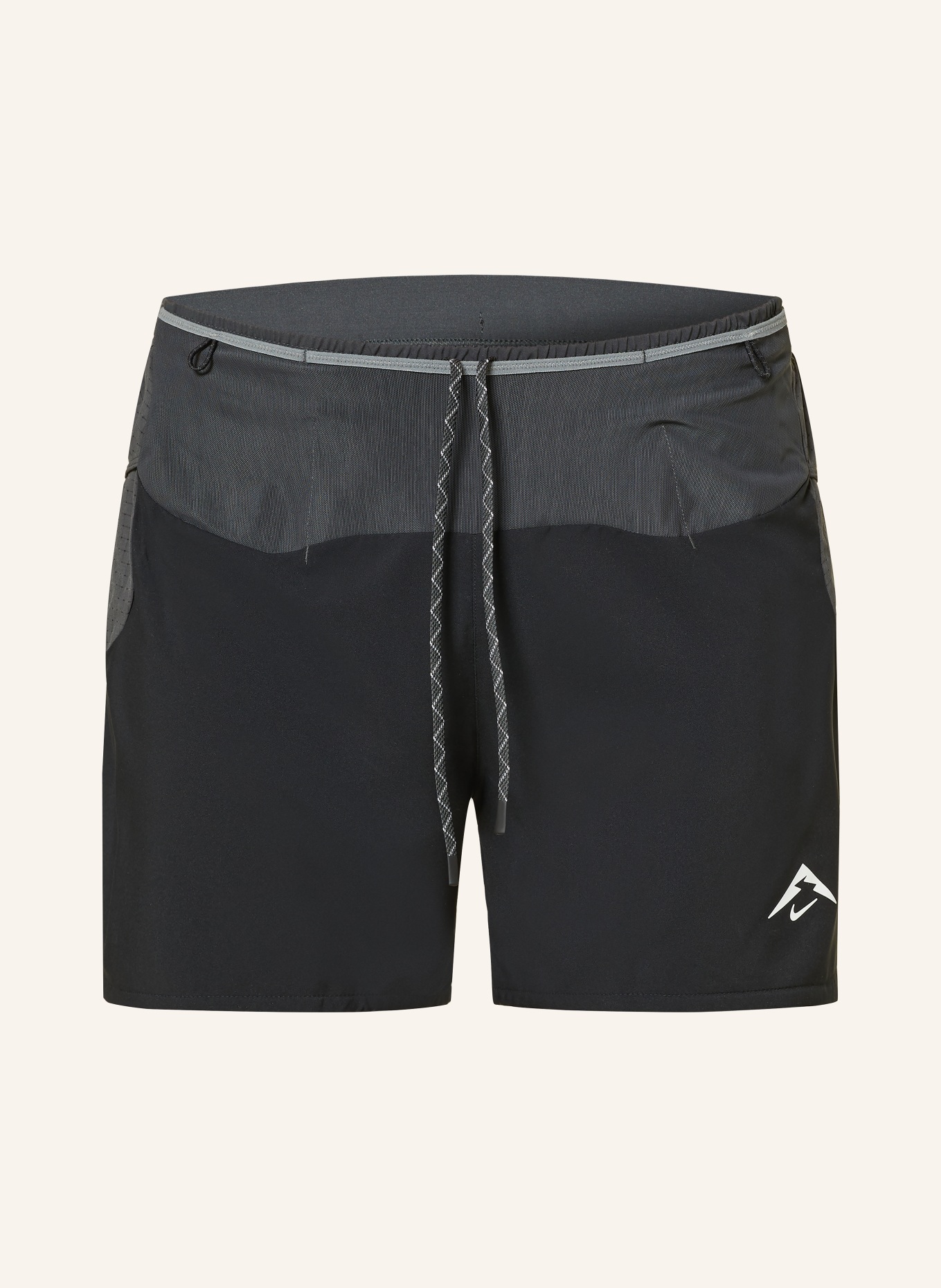 Nike 2-in-1-Laufshorts SECOND SUNRISE: SCHWARZ / DUNKELGRAU