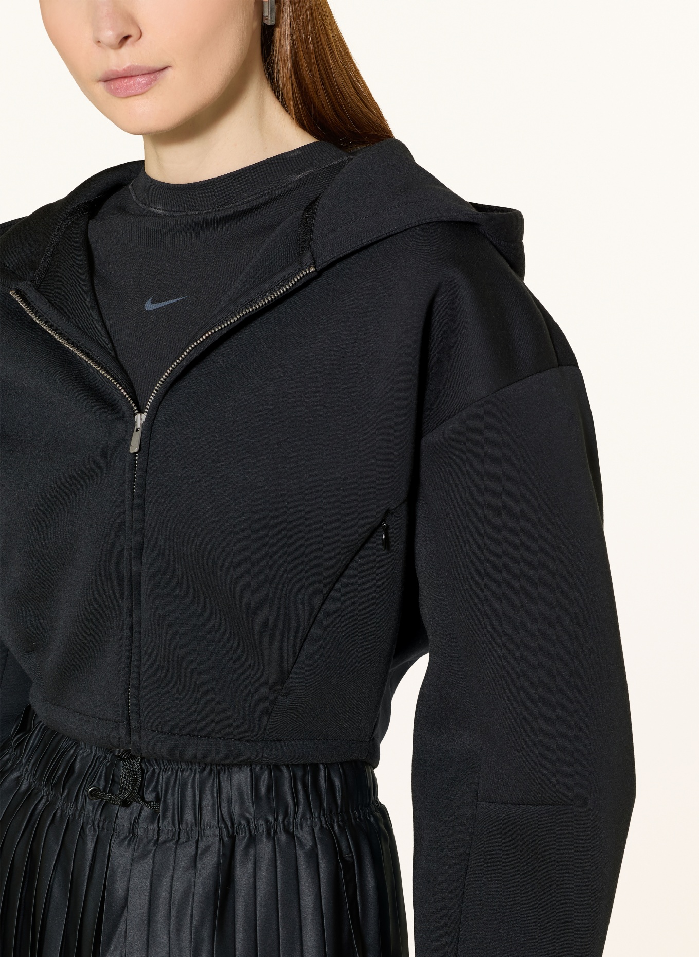 Nike SPORTSWEAR sweatshirt jacket: BLACK