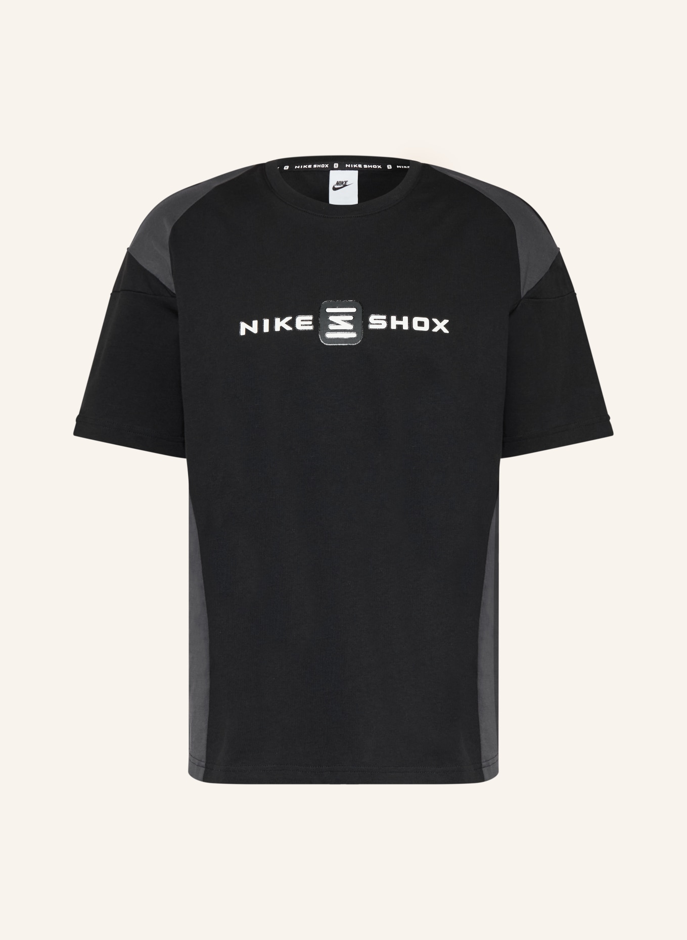 Nike T-Shirt SHOX: SCHWARZ / GRAU