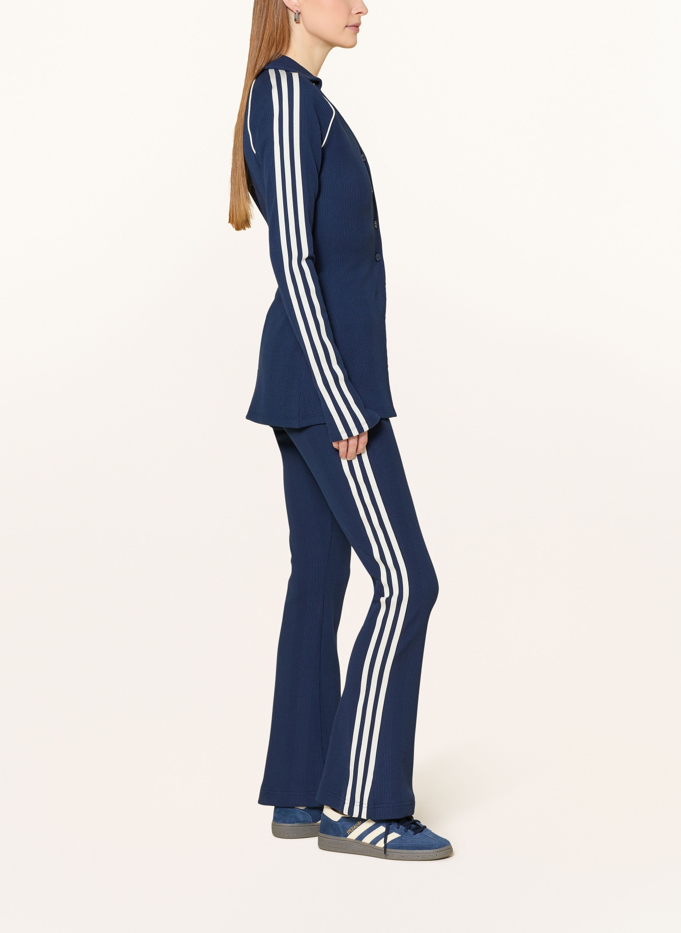 adidas Originals ADIDAS ORIGINALS WAFFLE training pants: DARK BLUE / WHITE