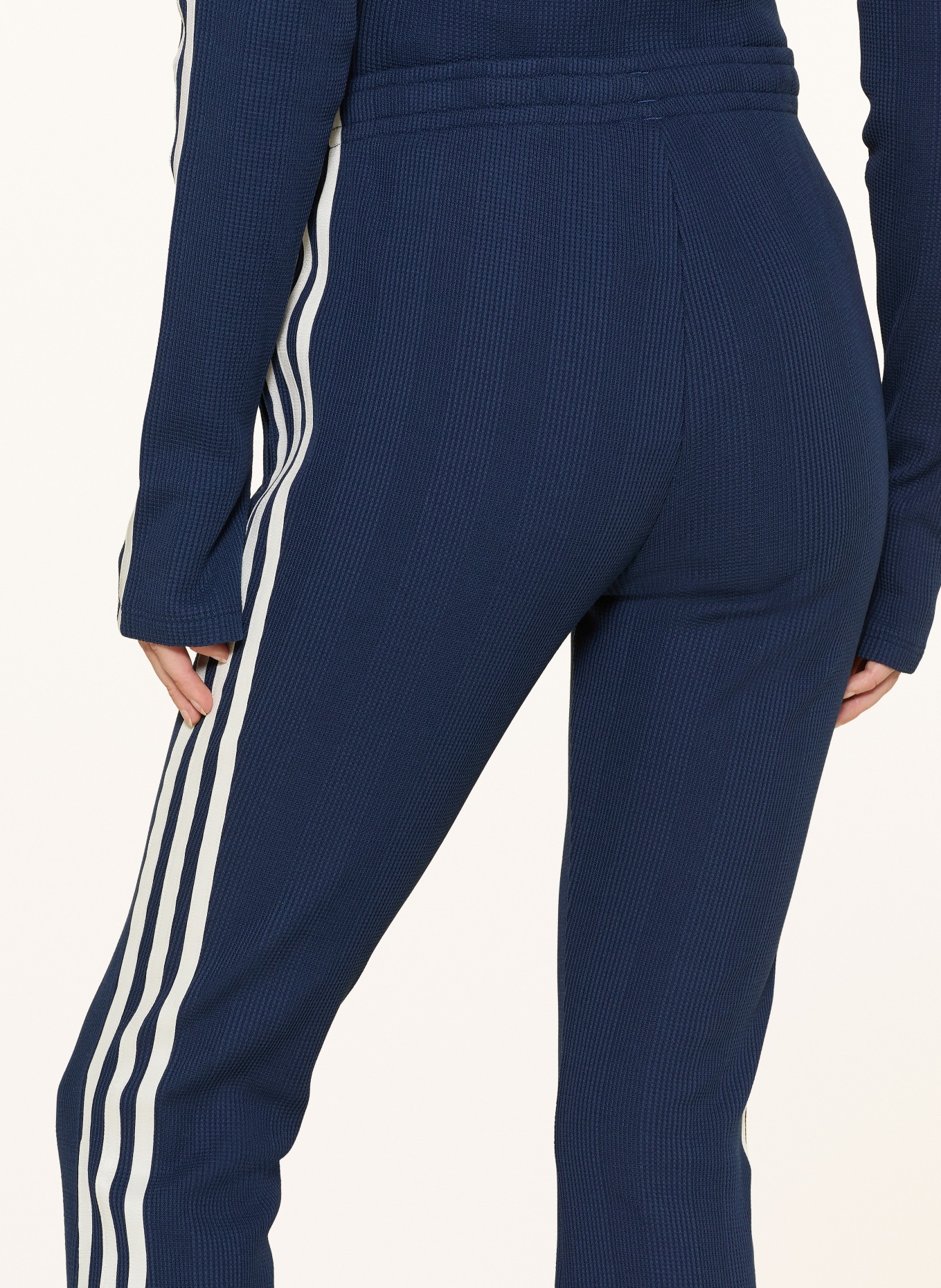 adidas Originals ADIDAS ORIGINALS WAFFLE training pants: DARK BLUE / WHITE
