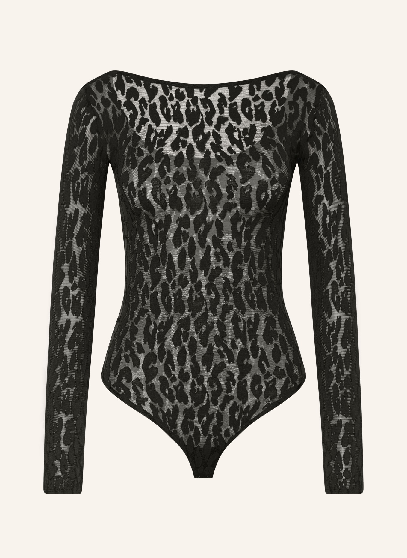 Wolford LEO string bodysuit: BLACK