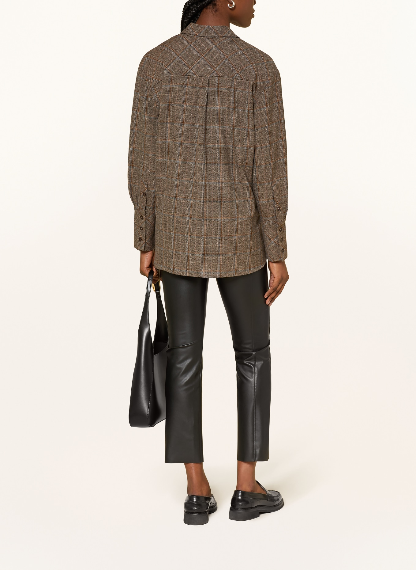 Wolford Spodnie EDIE w stylu skórzanym: CZARNY