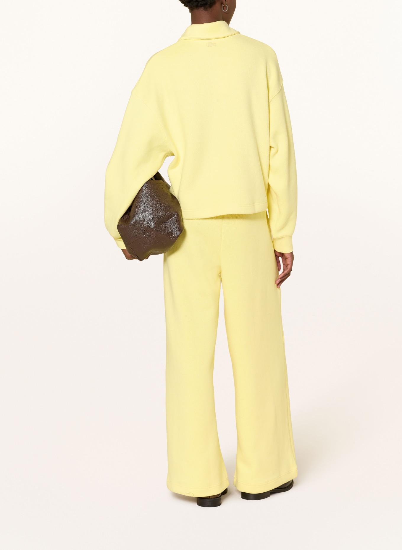 LACOSTE Bluza oversize: ŻÓŁTY