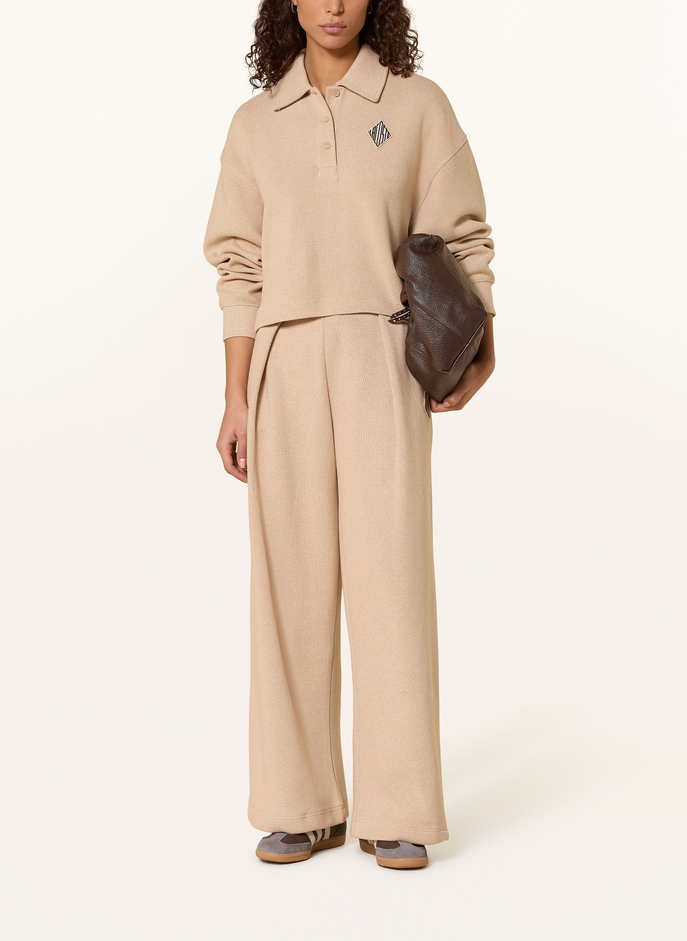 LACOSTE sweatpants: BEIGE