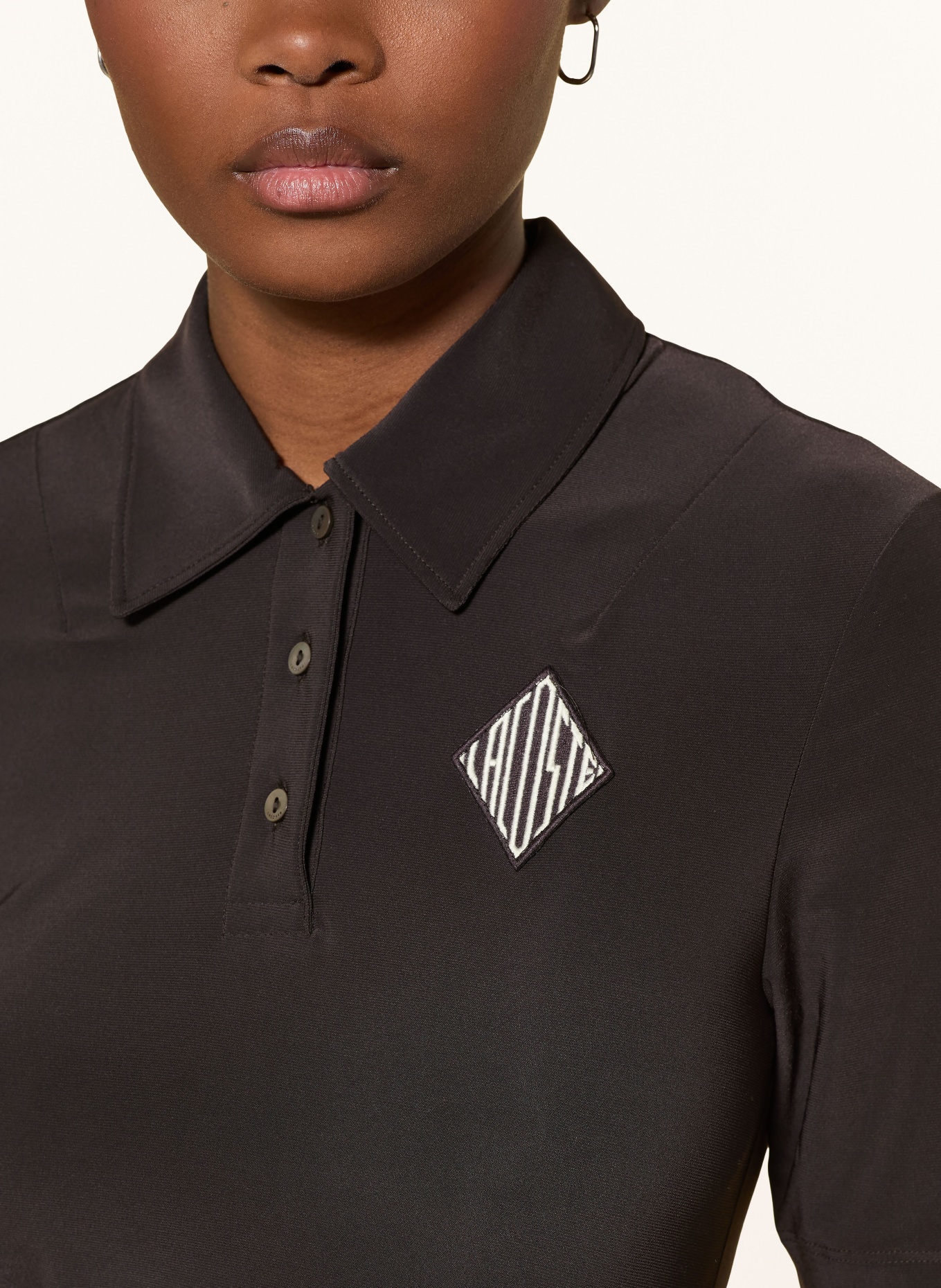 LACOSTE Jerseyové polo tričko: TMAVĚ HNĚDÁ