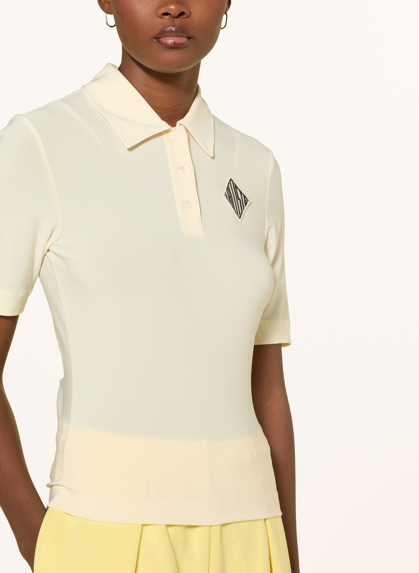 LACOSTE Jerseyové polo tričko: TMAVĚ ŽLUTÁ