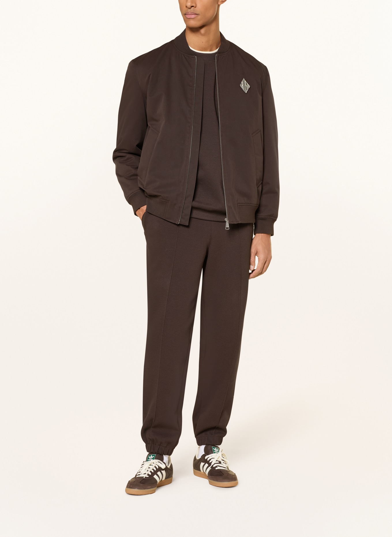 LACOSTE sweatpants: DARK BROWN
