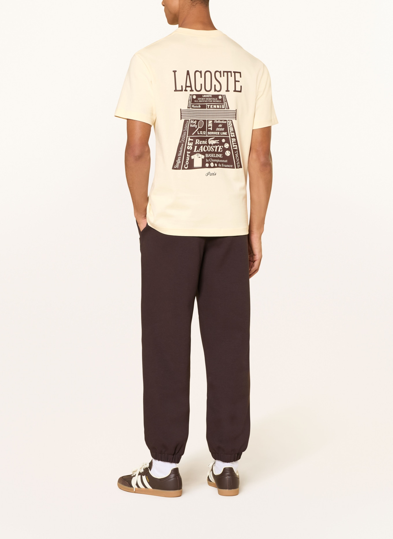 LACOSTE T-Shirt: ECRU