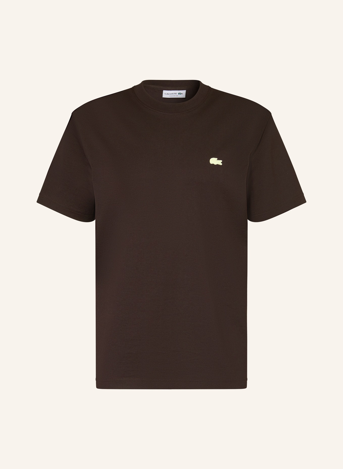 LACOSTE T-Shirt: DUNKELBRAUN
