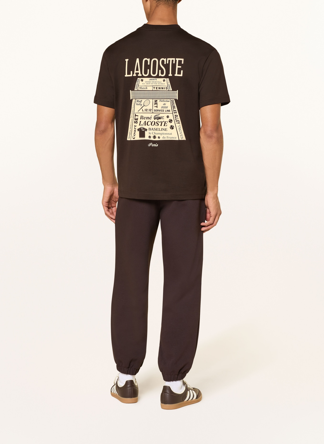 LACOSTE T-Shirt: DUNKELBRAUN