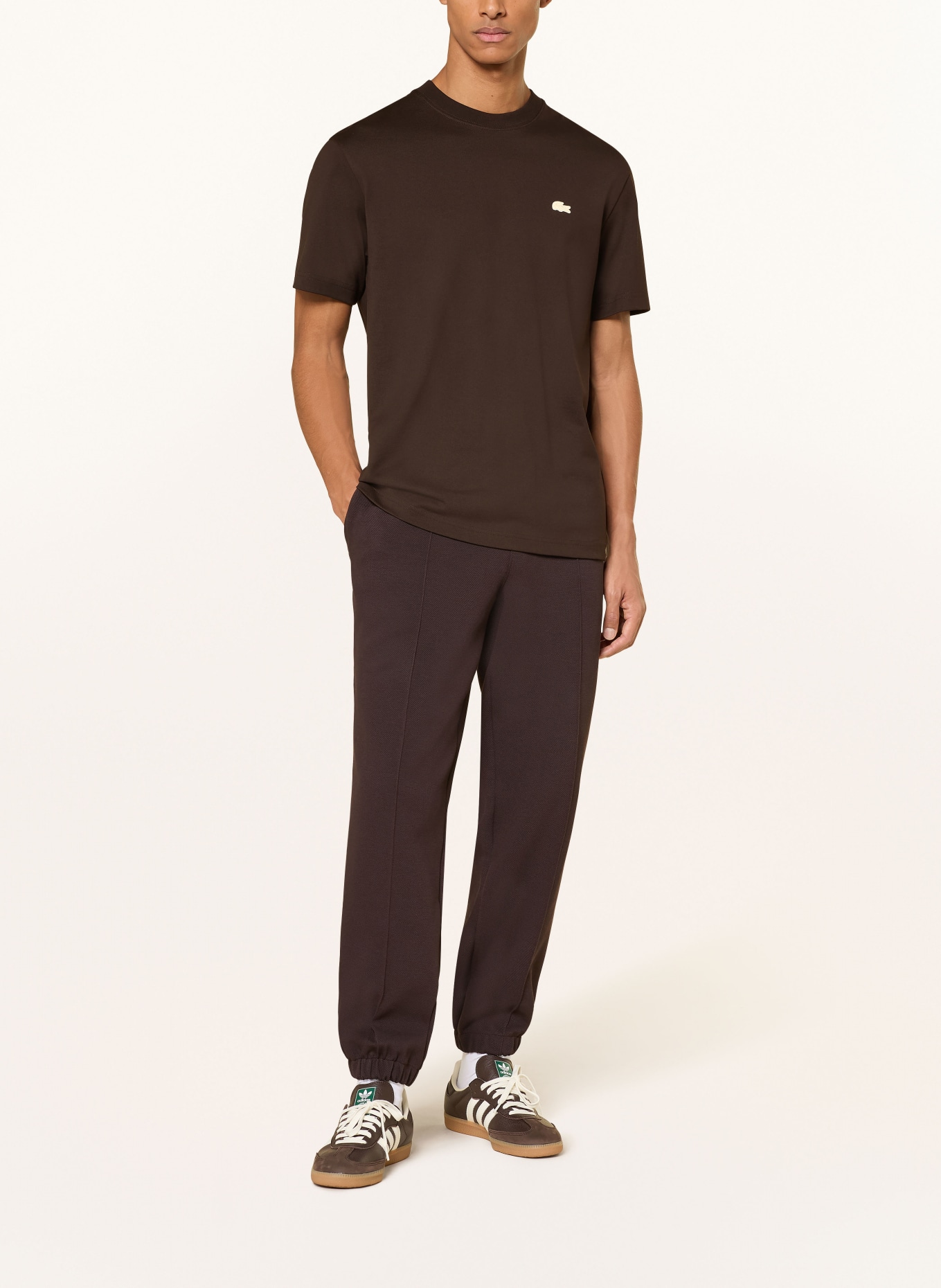 LACOSTE T-Shirt: DUNKELBRAUN