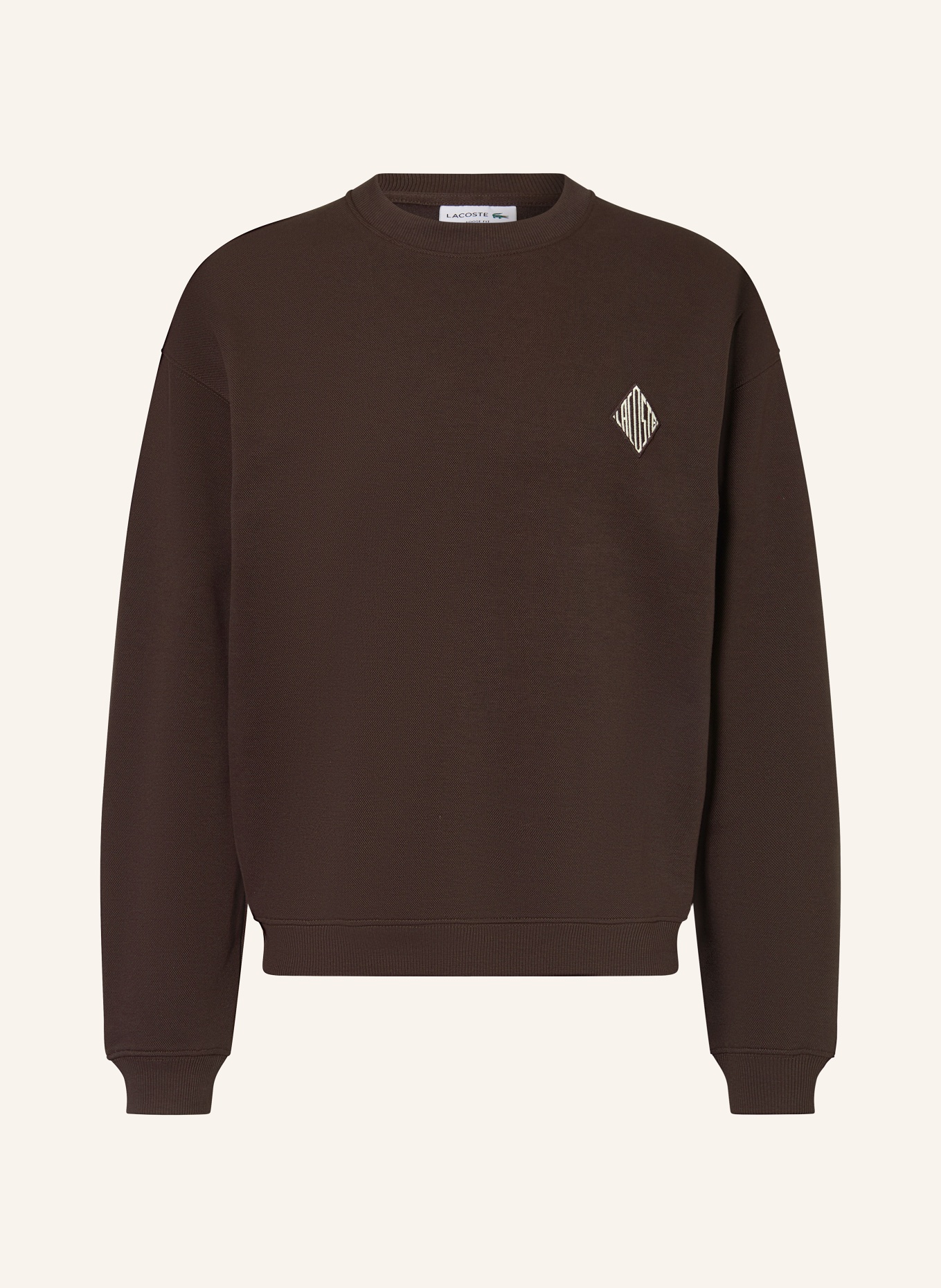 LACOSTE Sweatshirt: DUNKELBRAUN