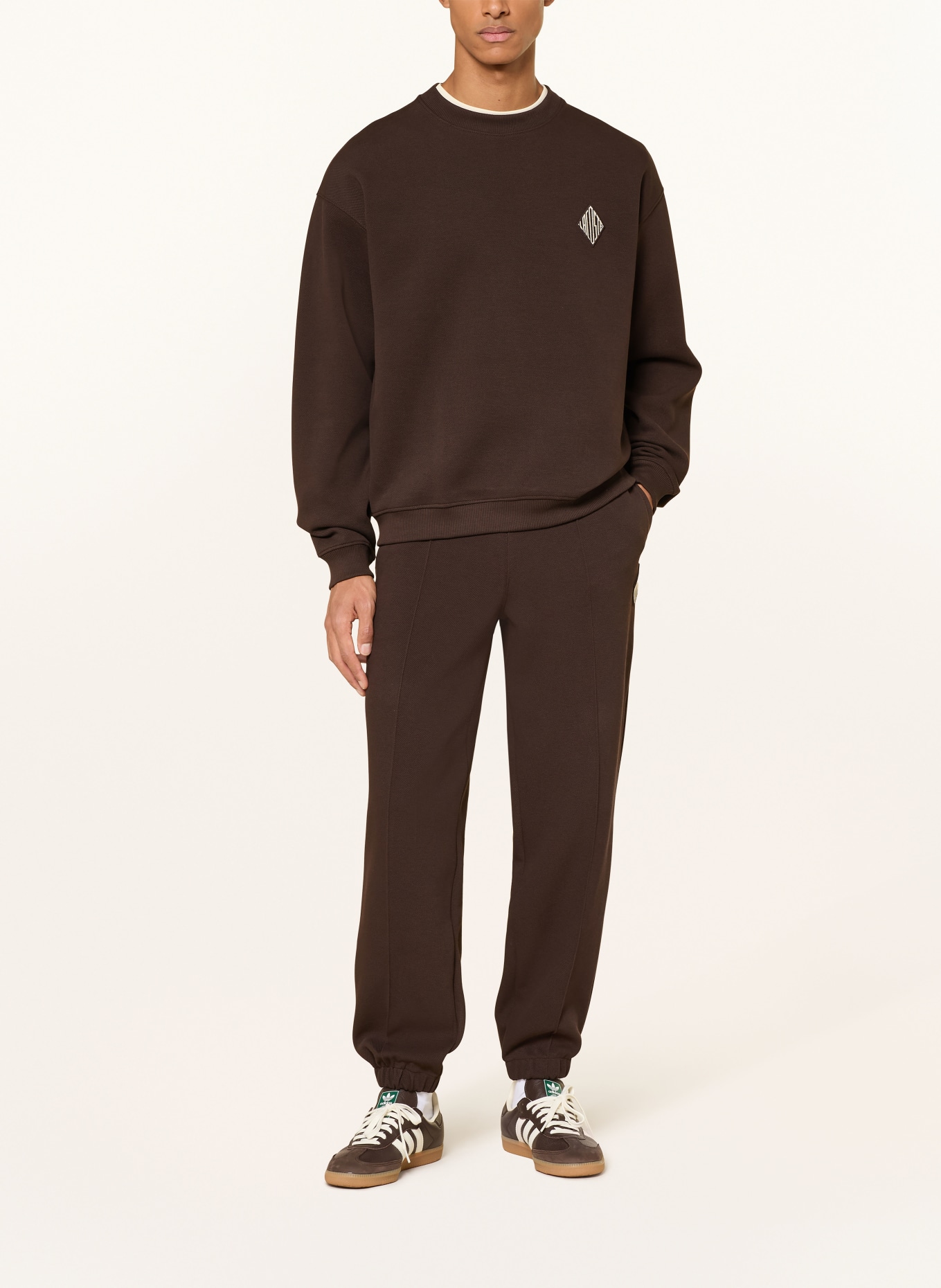 LACOSTE Sweatshirt: DUNKELBRAUN