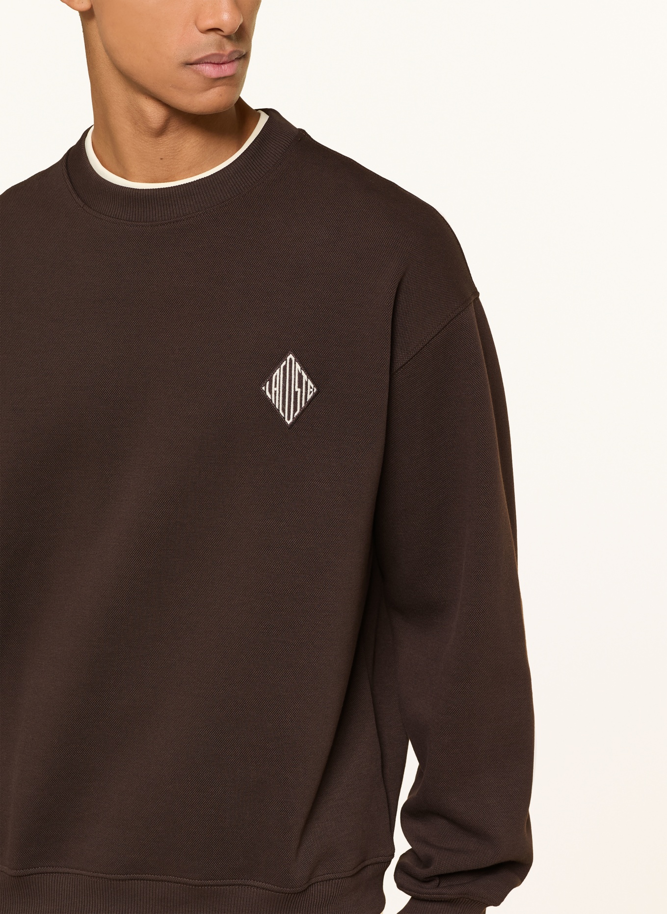 LACOSTE Sweatshirt: DUNKELBRAUN