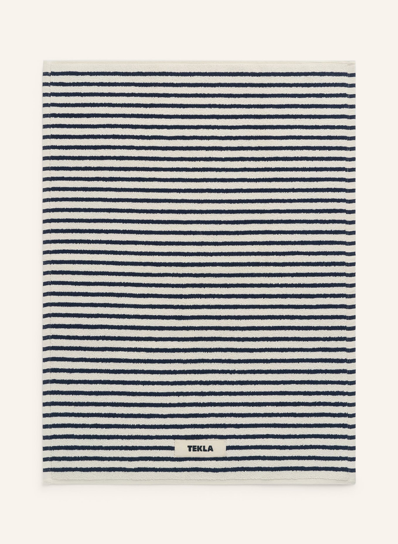TEKLA koupelnová rohož: KRÉMOVÁ / TMAVĚ MODRÁ
