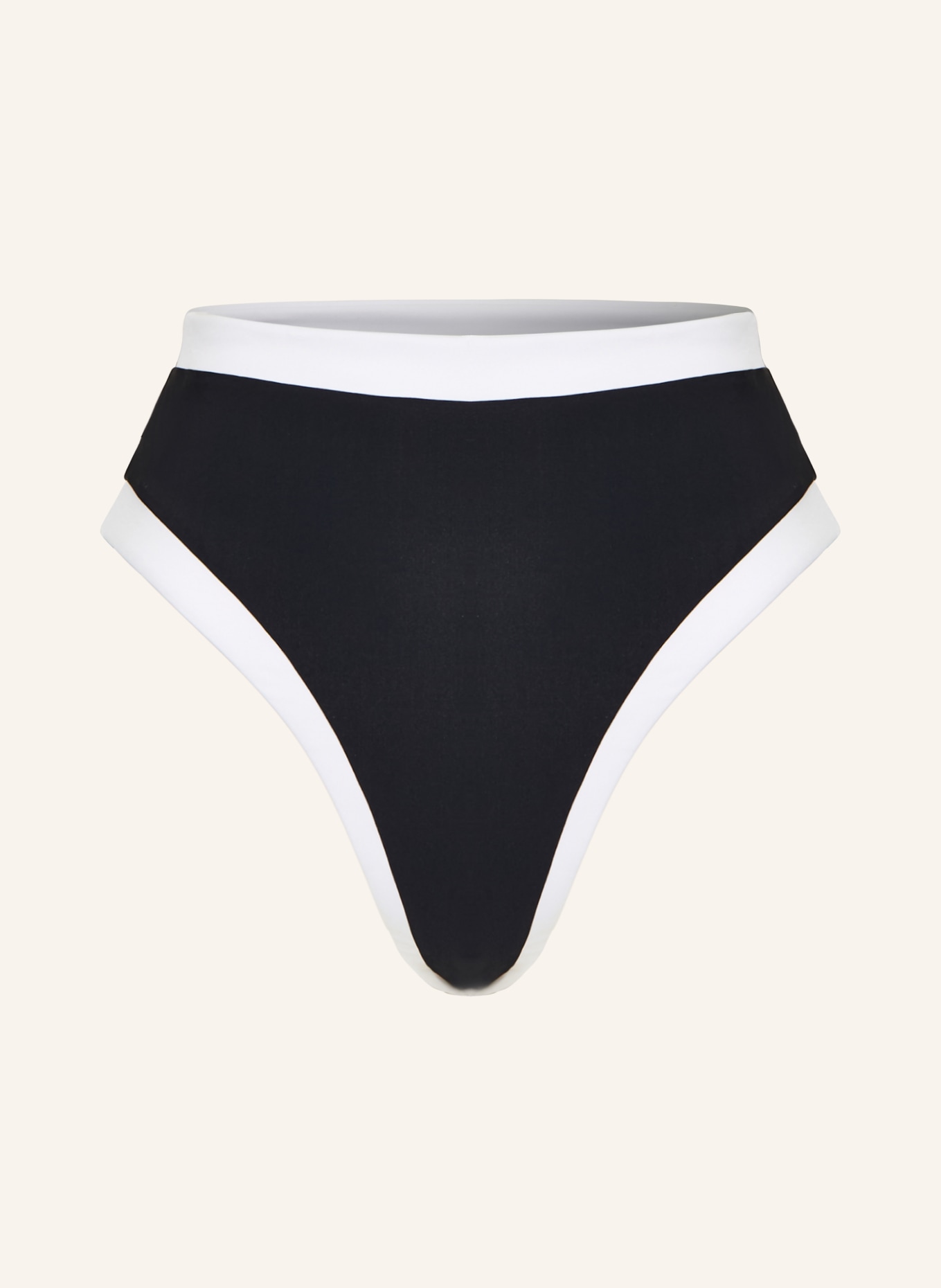 JETS Australia Bikiny s vysokým pasem ETERNAL: ČERNÁ / BÍLÁ