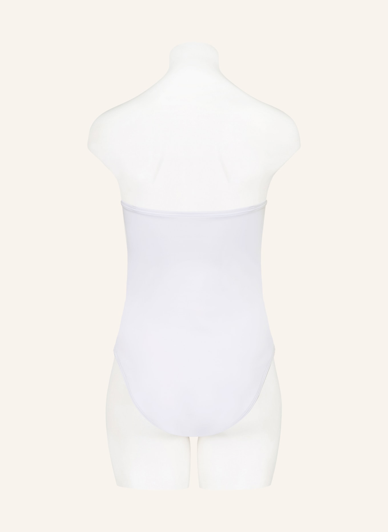 JETS Australia Bandeau-Badeanzug ETERNAL: WEISS / SCHWARZ