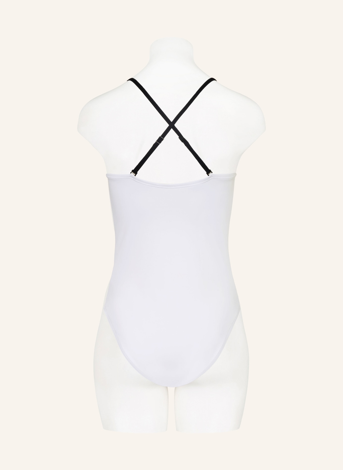 JETS Australia Bandeau-Badeanzug ETERNAL: WEISS / SCHWARZ