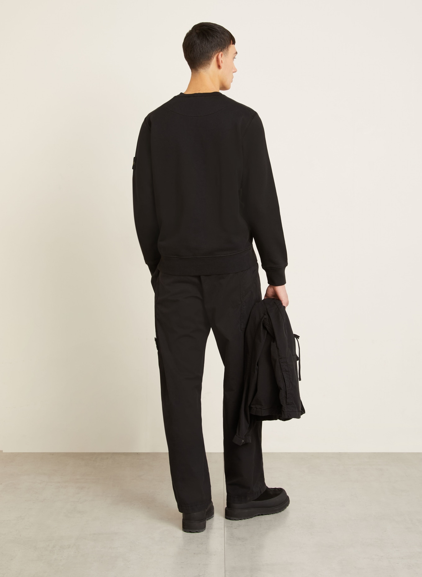 STONE ISLAND Sweatshirt: SCHWARZ