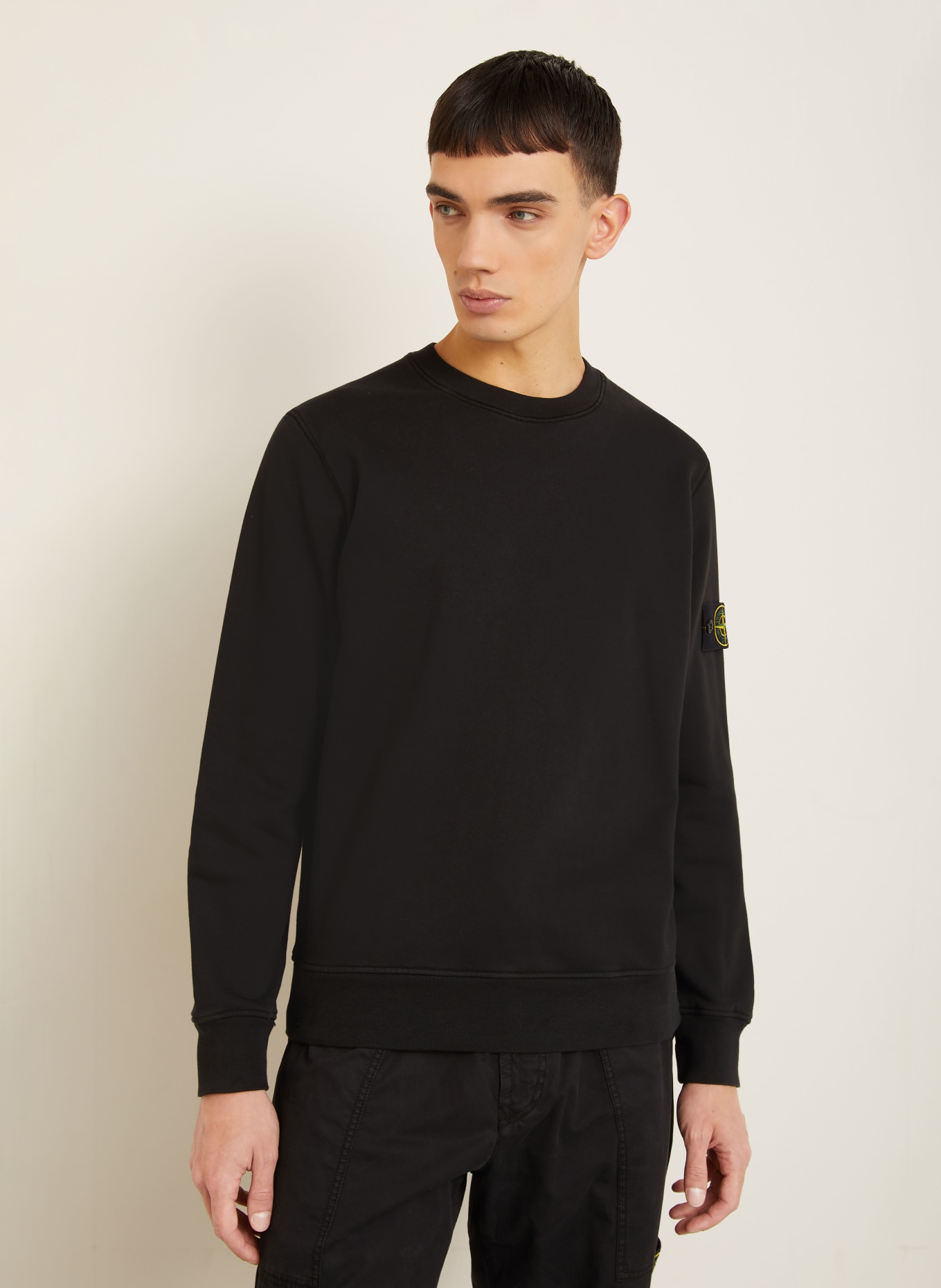 STONE ISLAND Sweatshirt: SCHWARZ
