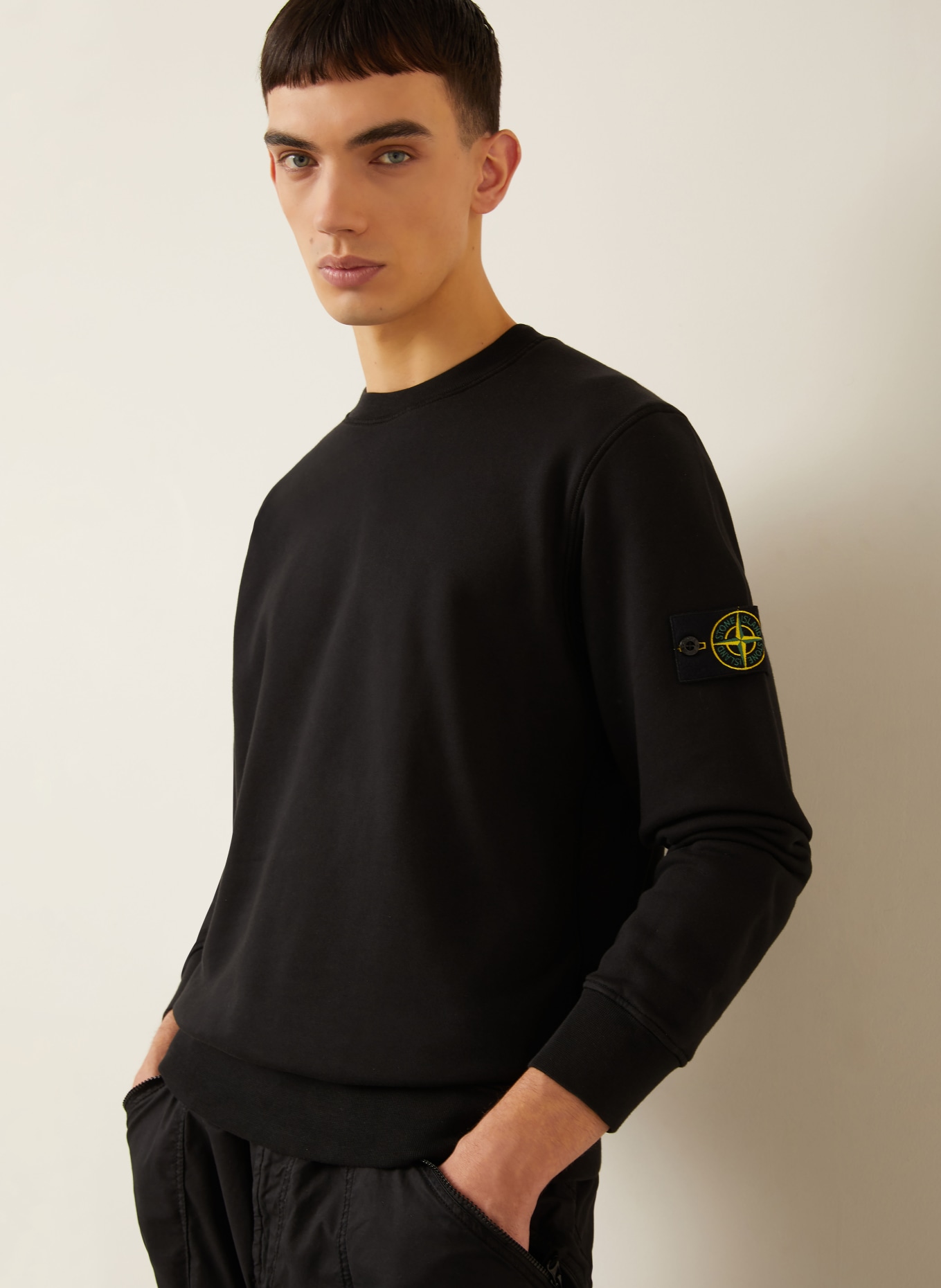 STONE ISLAND Sweatshirt: SCHWARZ