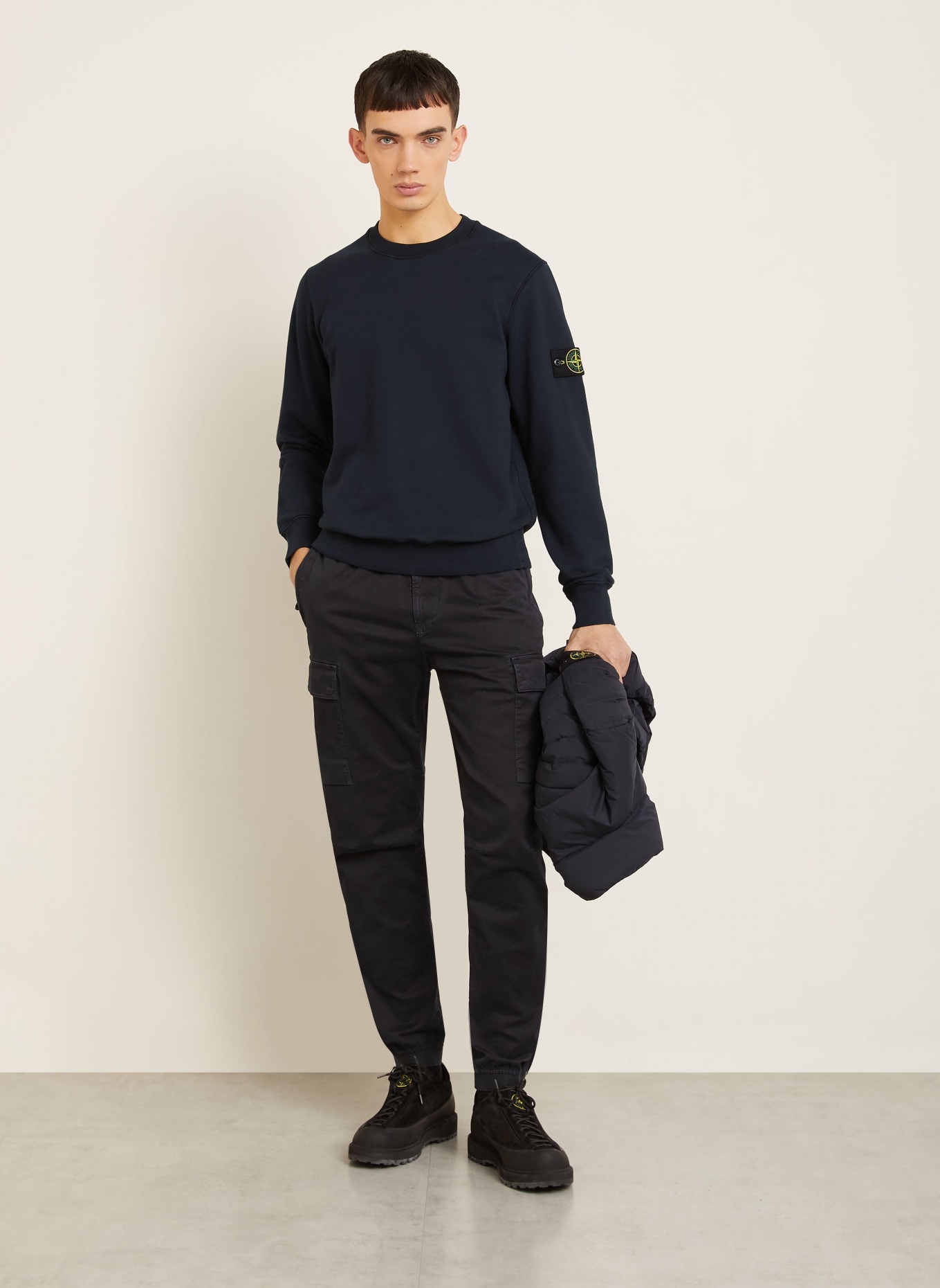 STONE ISLAND Sweatshirt: DUNKELBLAU