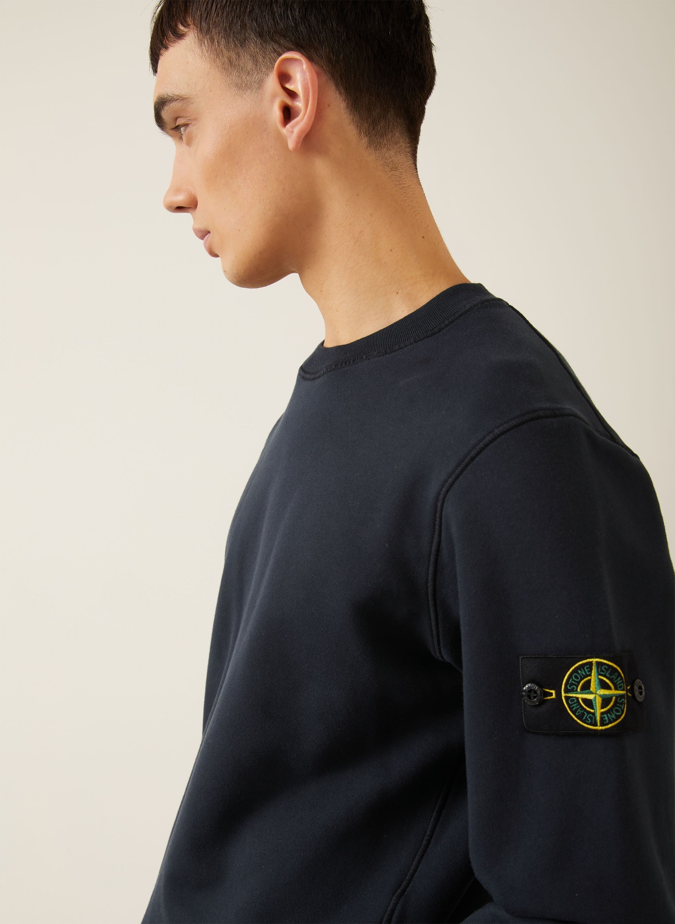 STONE ISLAND Sweatshirt: DUNKELBLAU