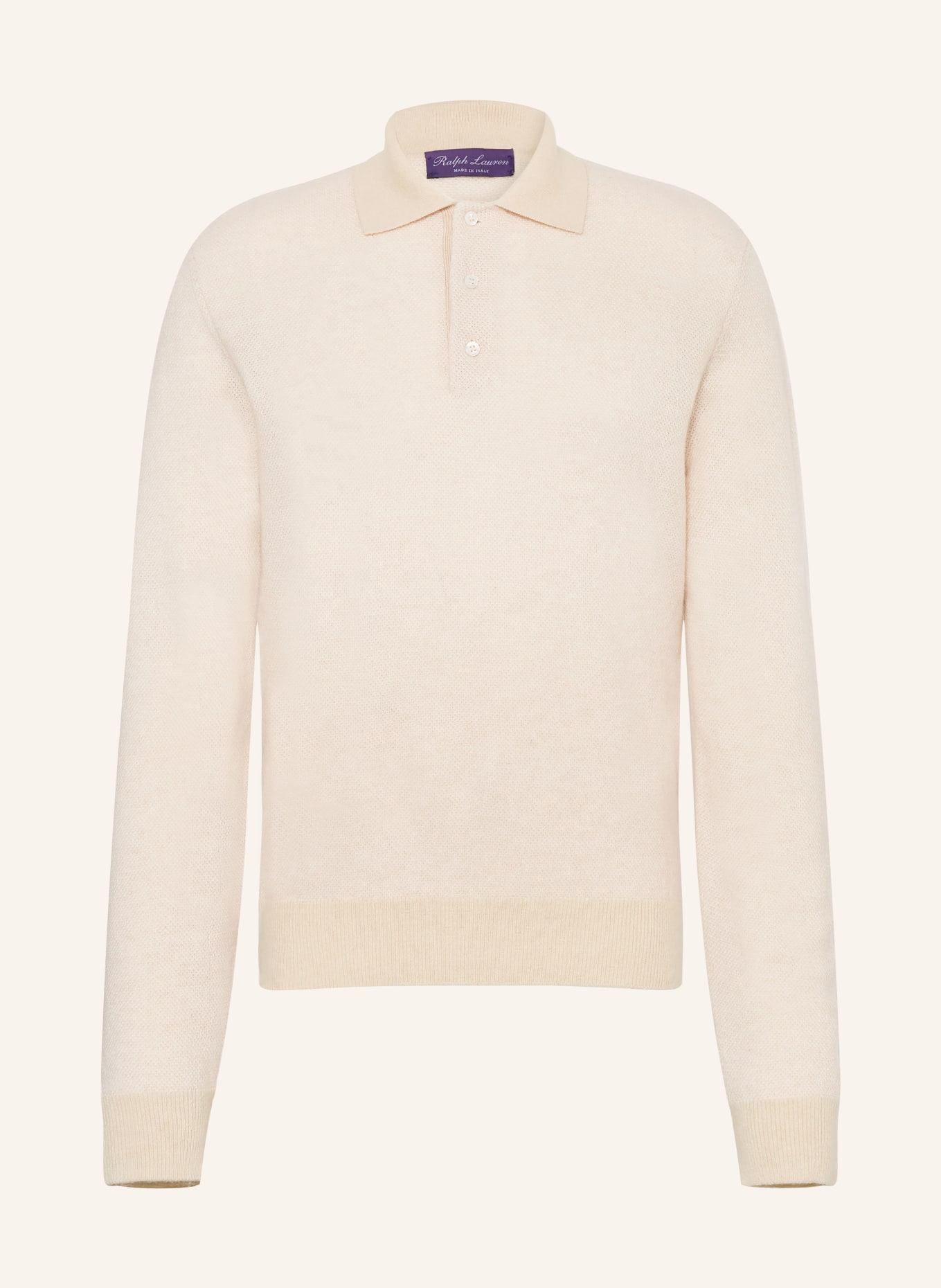 RALPH LAUREN PURPLE LABEL Cashmere sweater: CREAM