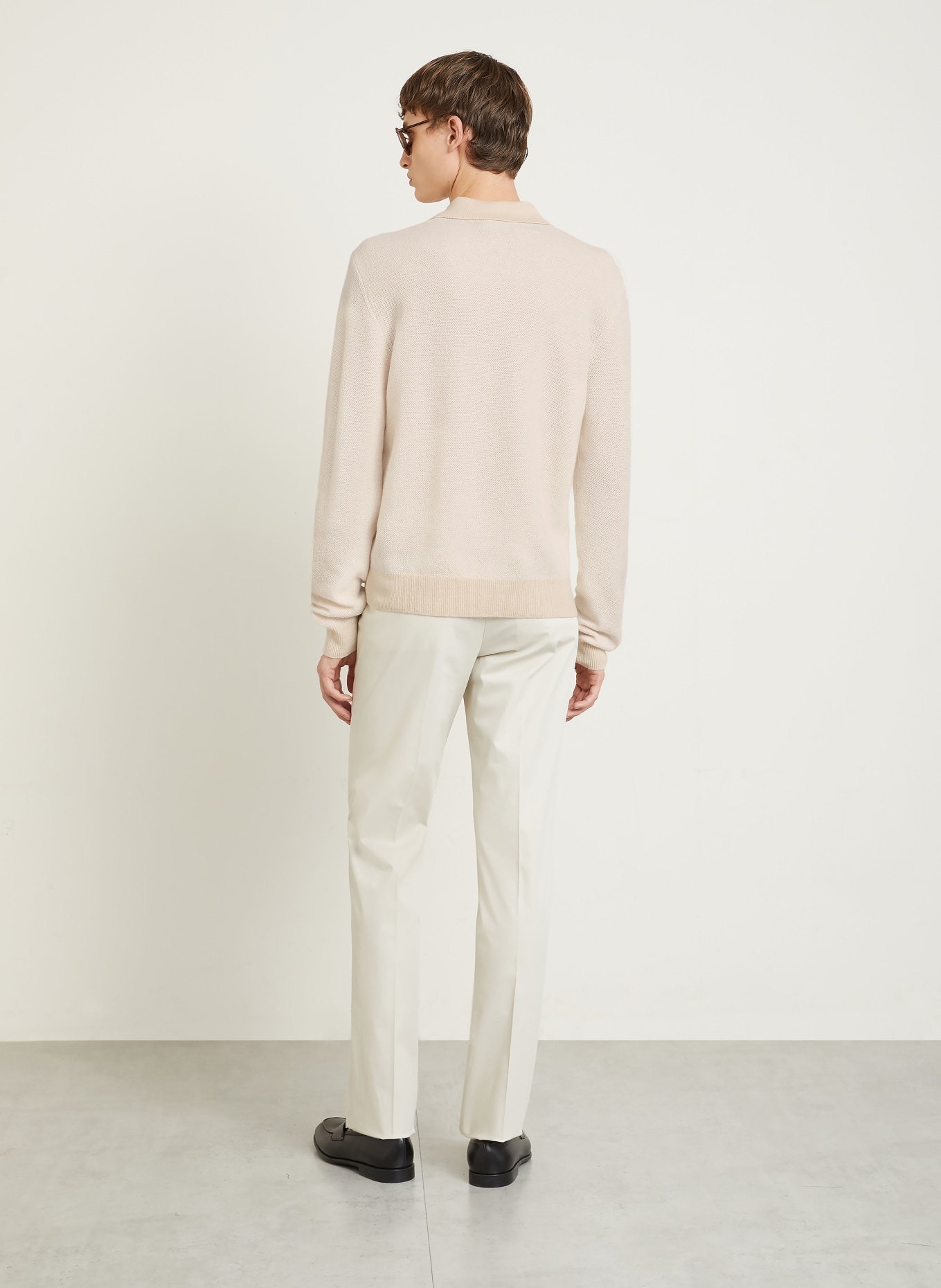 RALPH LAUREN PURPLE LABEL Cashmere-Pullover: CREME