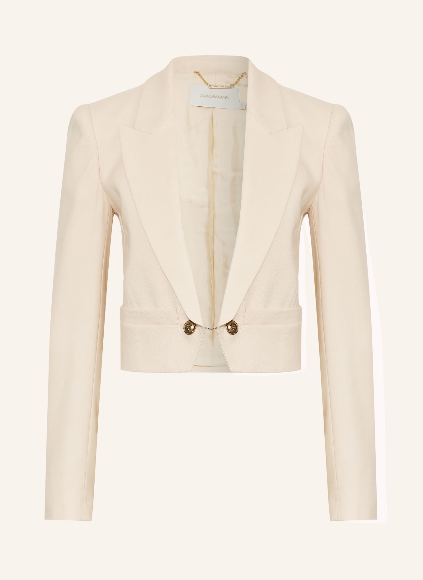 ZIMMERMANN Blazer HYPNOTIC WOOL: CREME