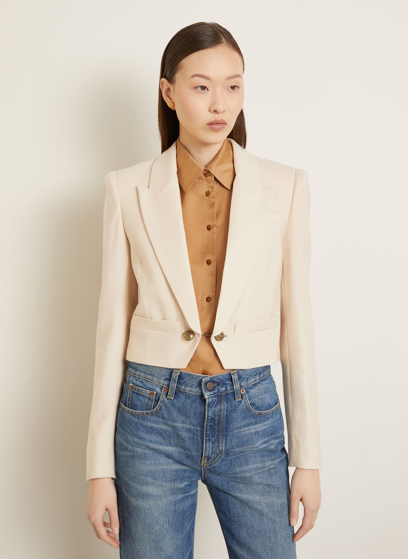 ZIMMERMANN Blazer HYPNOTIC WOOL: CREME