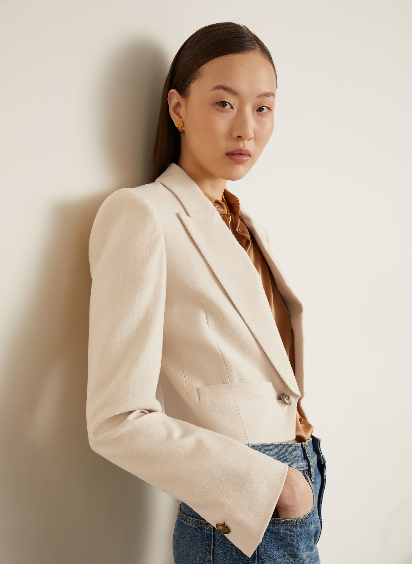 ZIMMERMANN Blazer HYPNOTIC WOOL: CREME