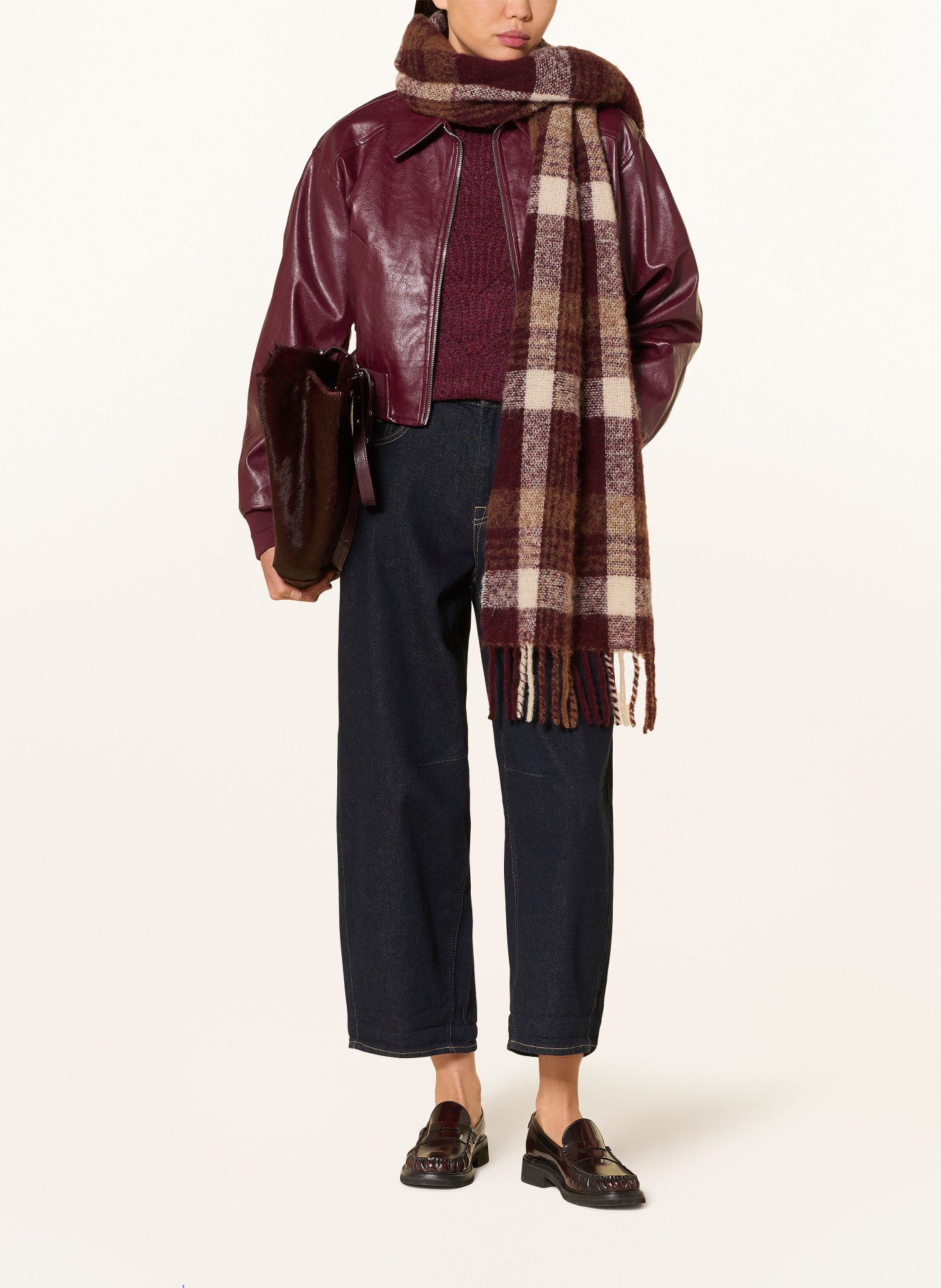 ONLY Pullover: DUNKELROT