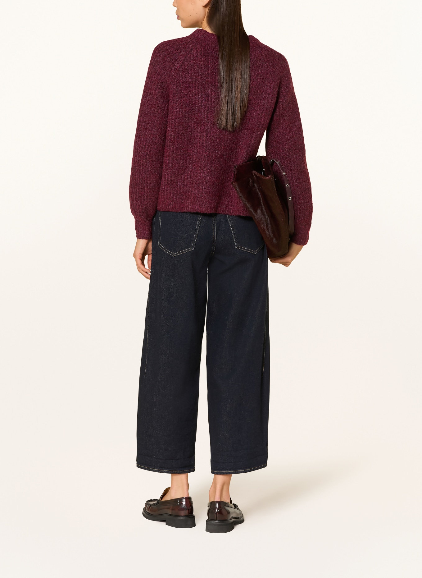 ONLY Pullover: DUNKELROT