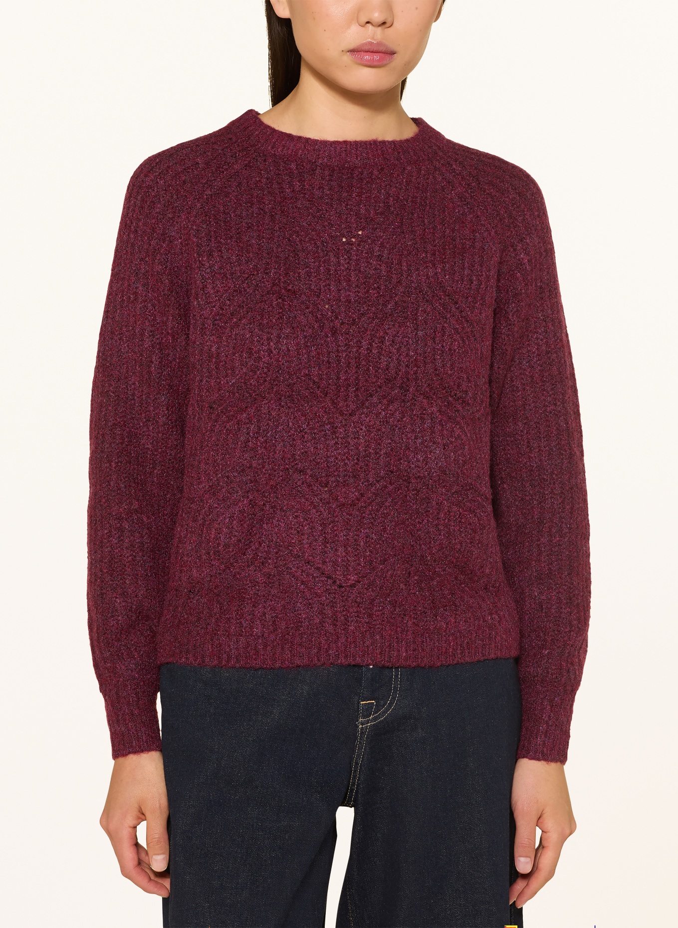 ONLY Pullover: DUNKELROT