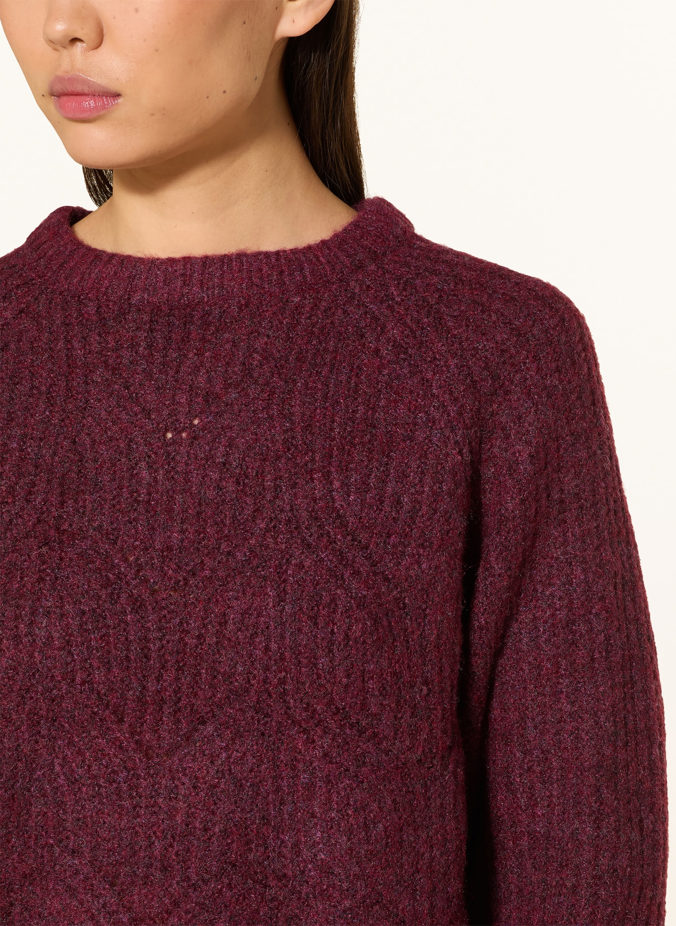 ONLY Pullover: DUNKELROT