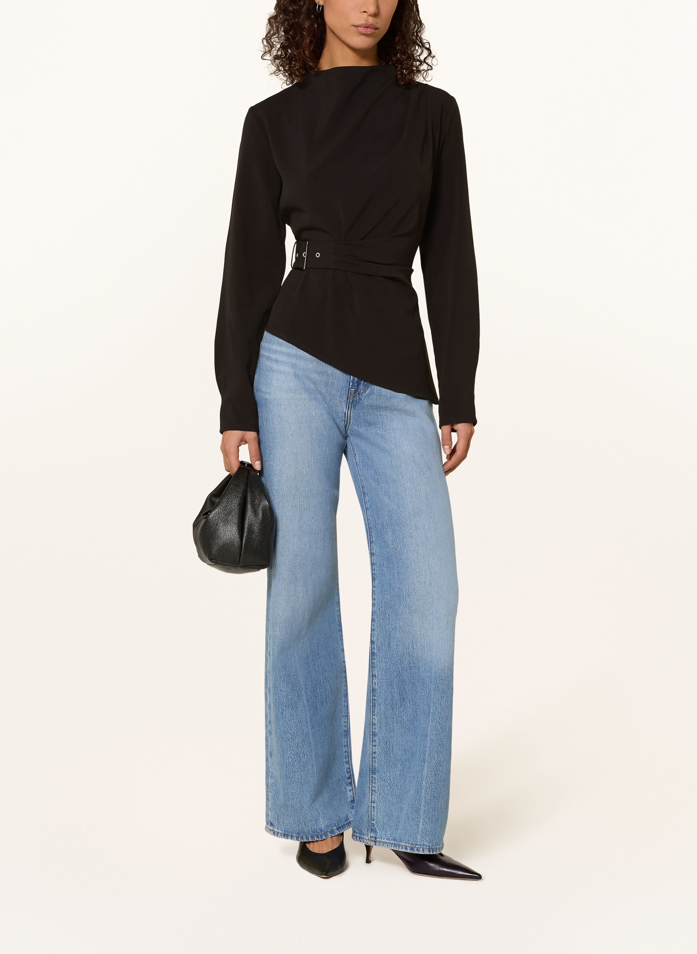 Y.A.S. Blusenshirt: SCHWARZ