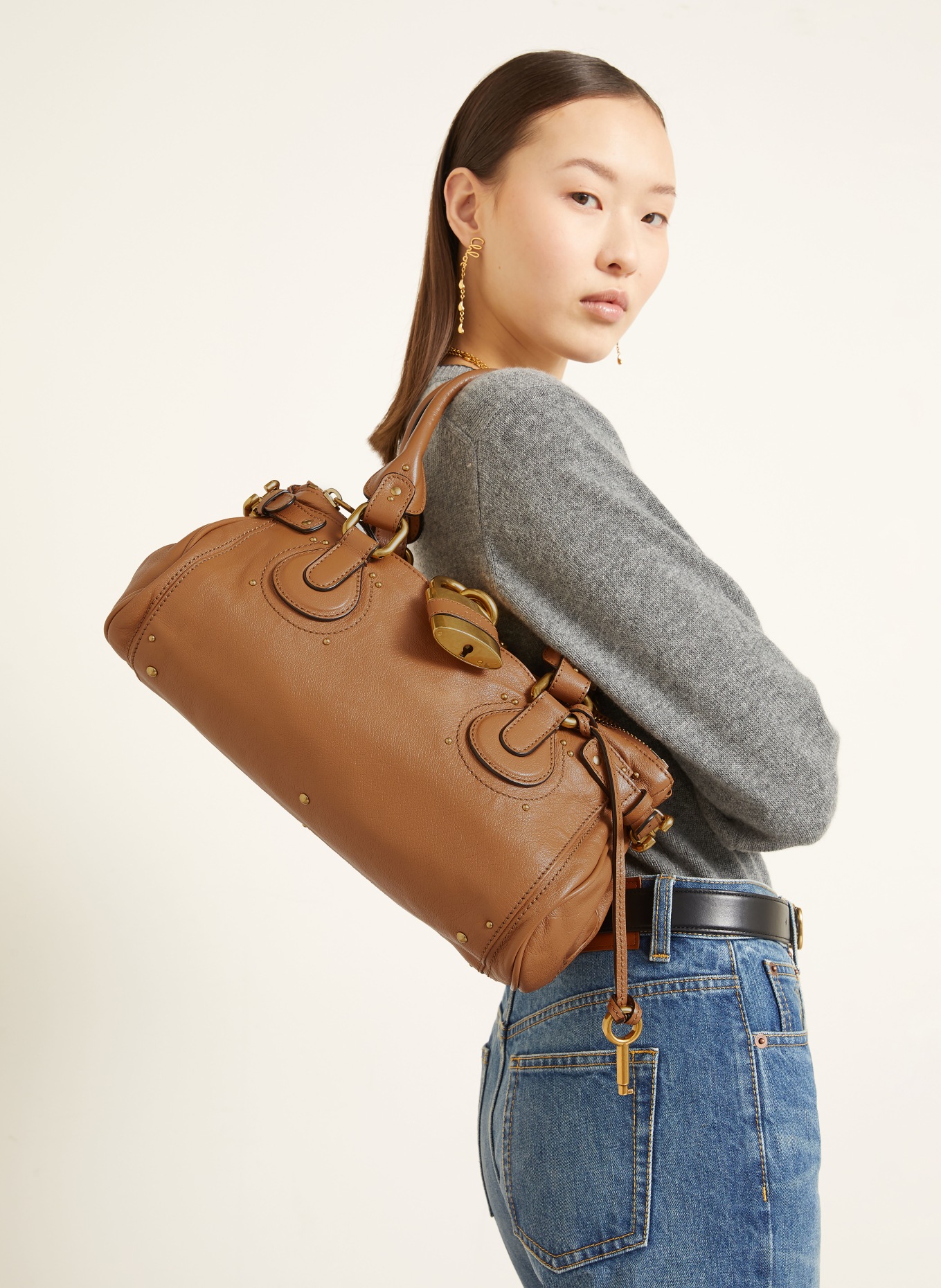 Chloé PADDINGTON shoulder bag: Mustang Brown