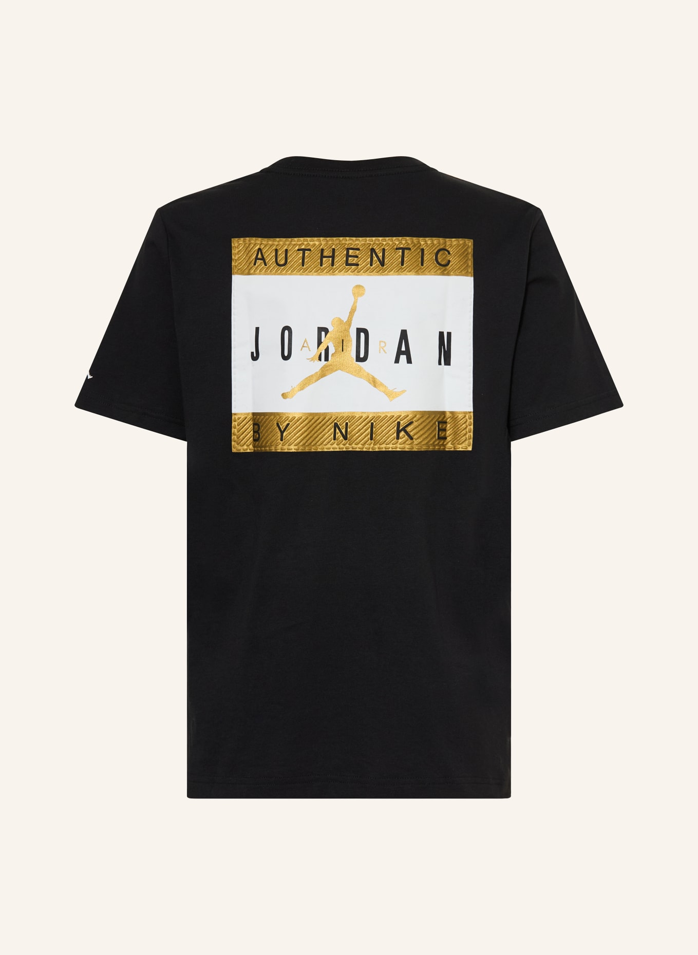 JORDAN tričko: ČERNÁ / ZLATÁ / BÍLÁ