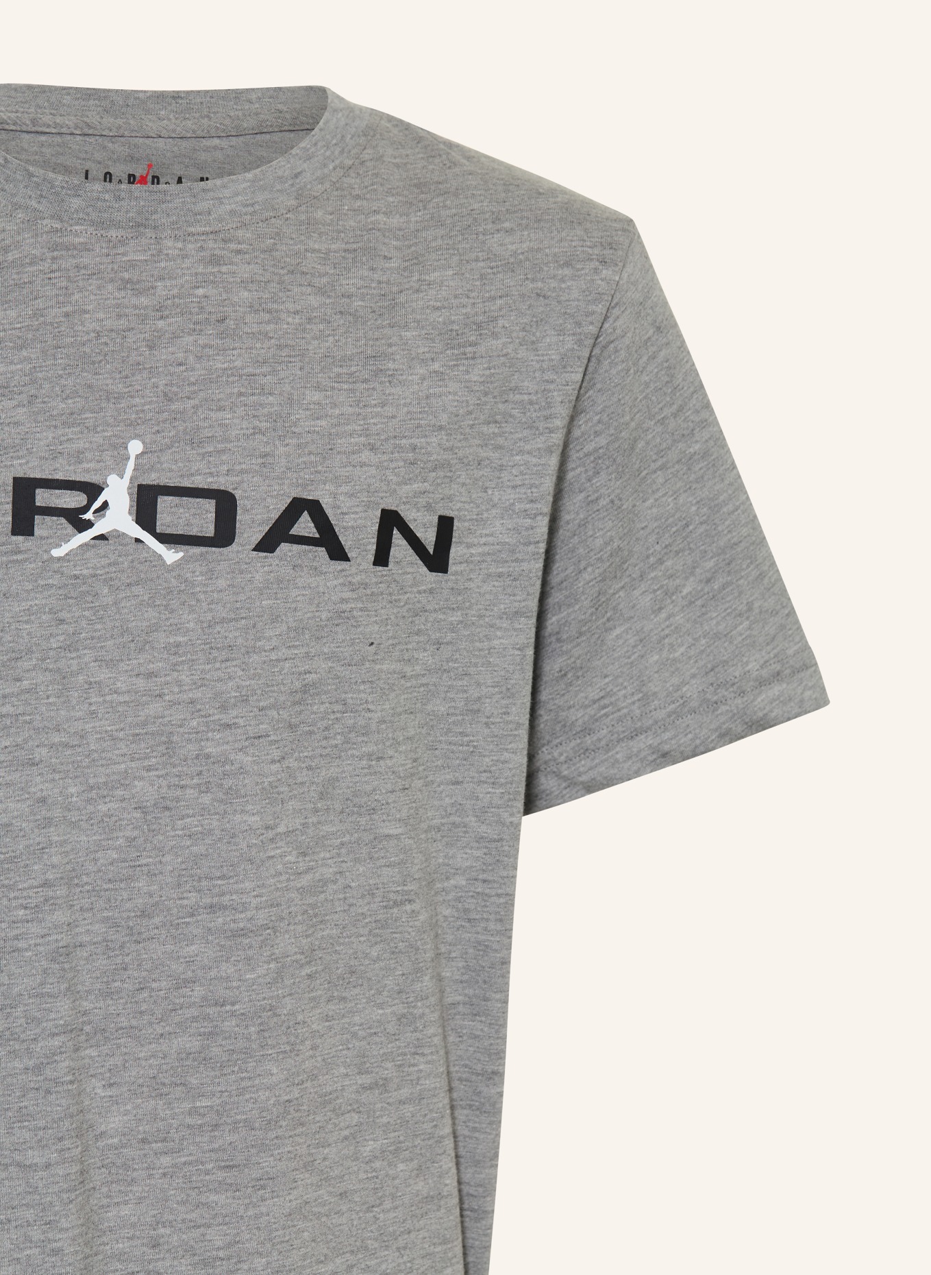 JORDAN T-Shirt: GRAU / WEISS / SCHWARZ