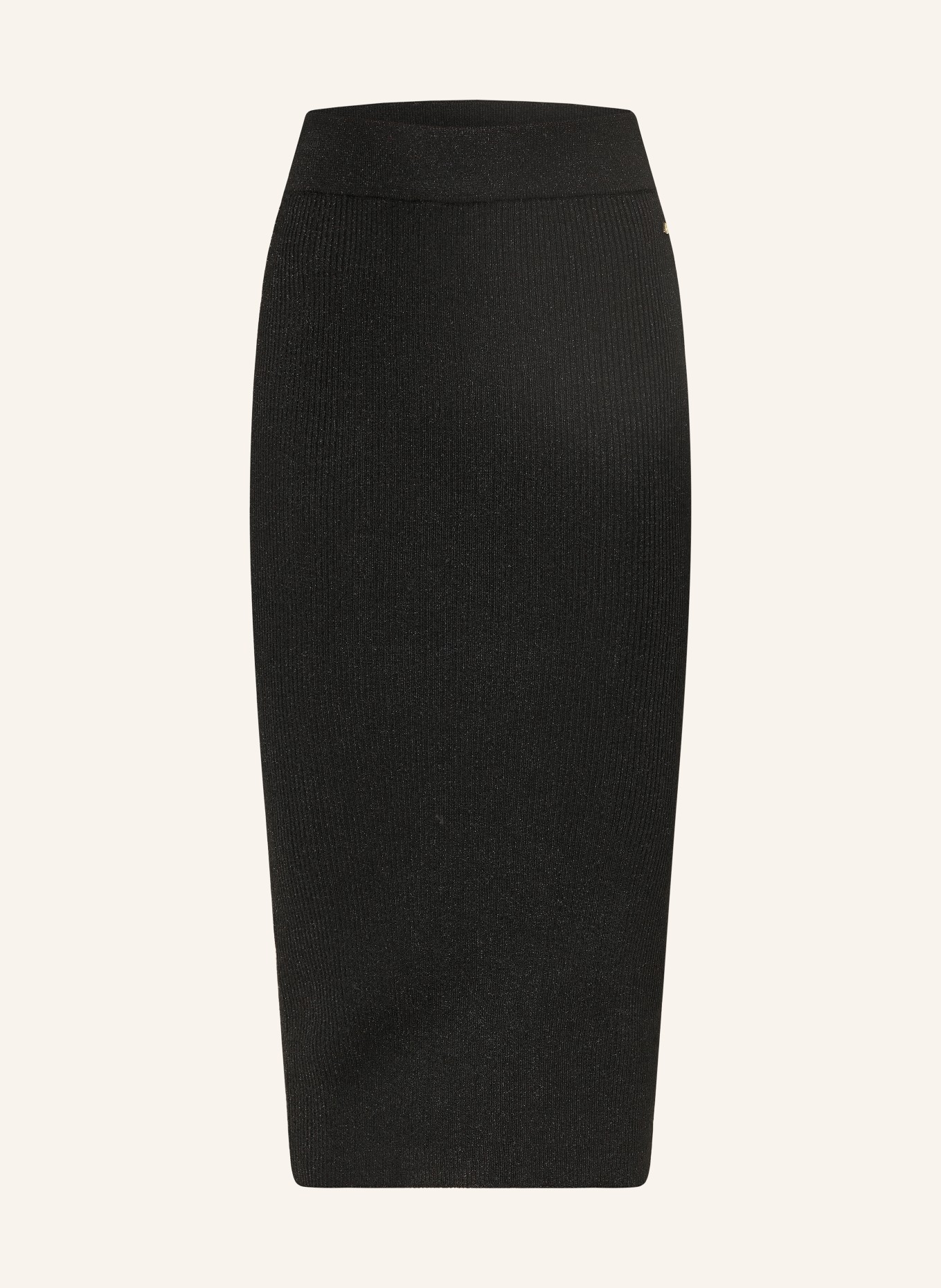 ARMANI EXCHANGE Strickrock mit Glitzgarn: SCHWARZ