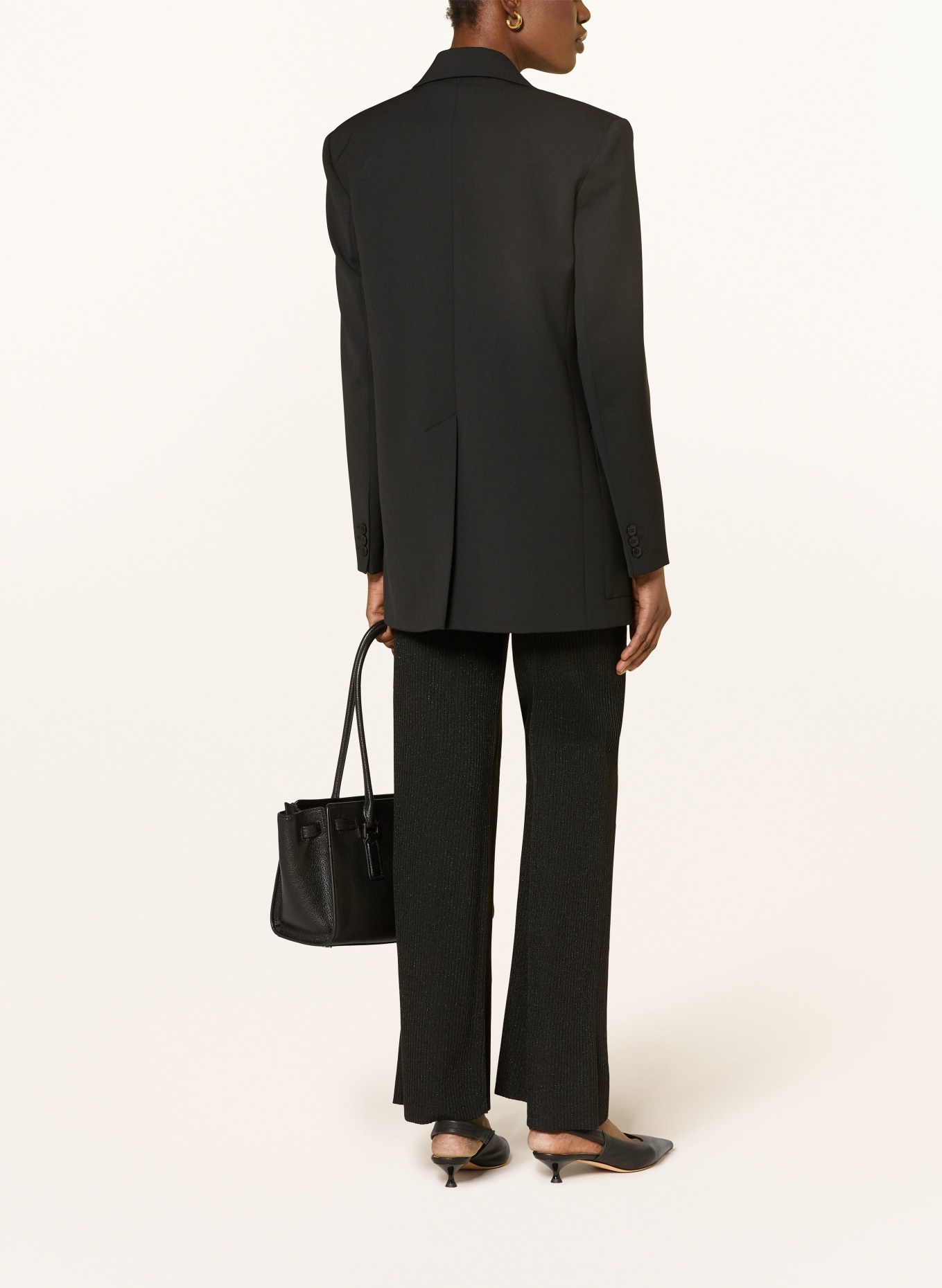 ARMANI EXCHANGE Pantalon en maille avec fil pailleté: NOIR